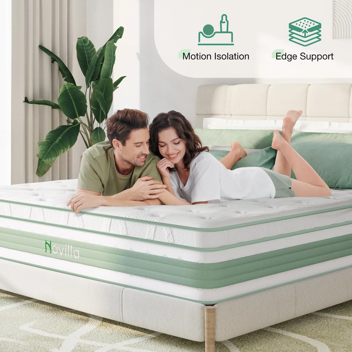 YUMIAO Full Size Mattress, 12 Inch Hybrid Mattress in a Box, Gel Inflation Memory Foam with Pocket Coils for a Cozy Night, Balance Support, Medium Firm Full Mattress, Pillow Top Mattress Full