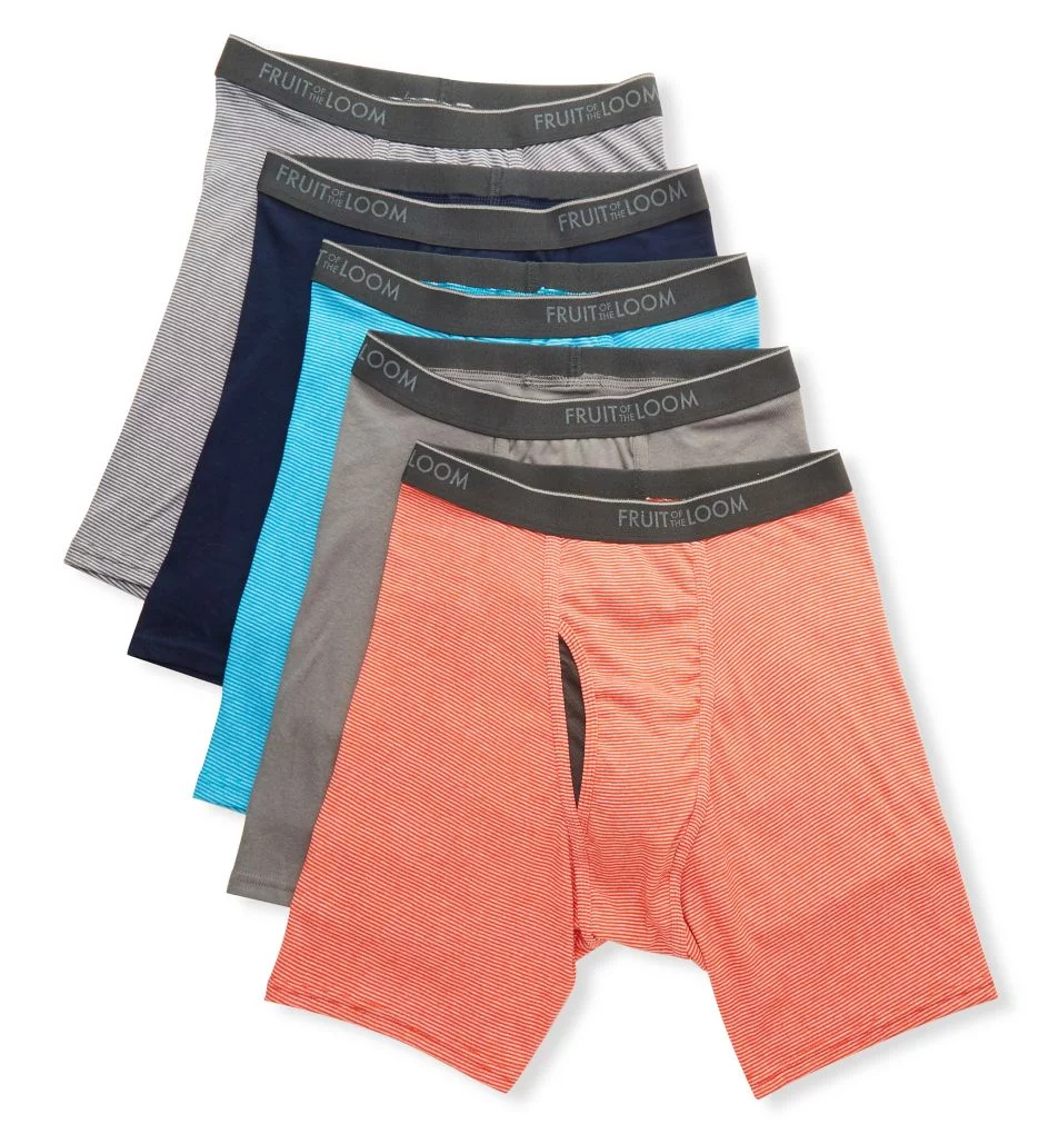 Fruit Of The Loom Mens Coolzone Boxer Brief 5 Pack, M, Assorted