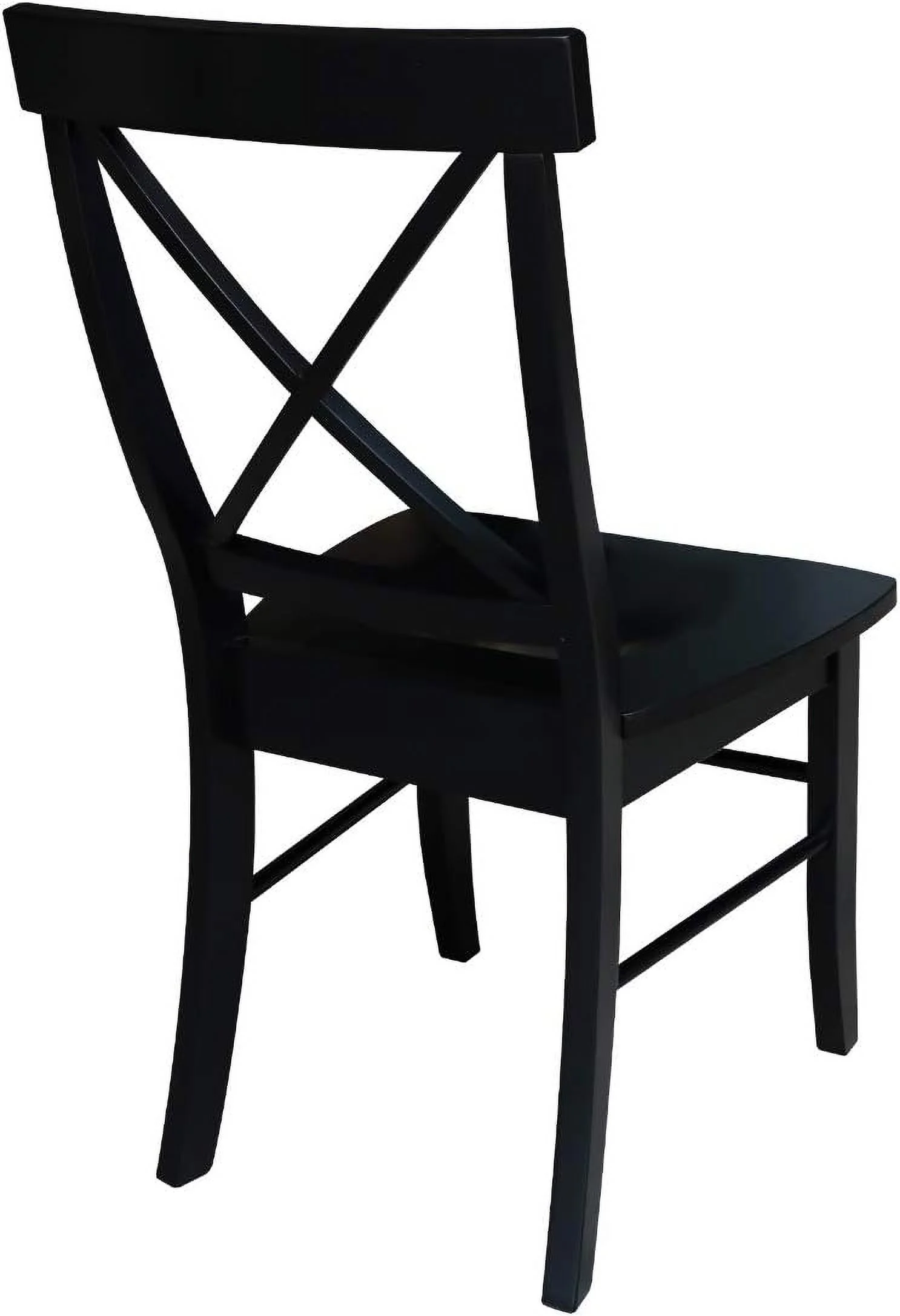 Set Of Two X-Back Dining Chair, Black