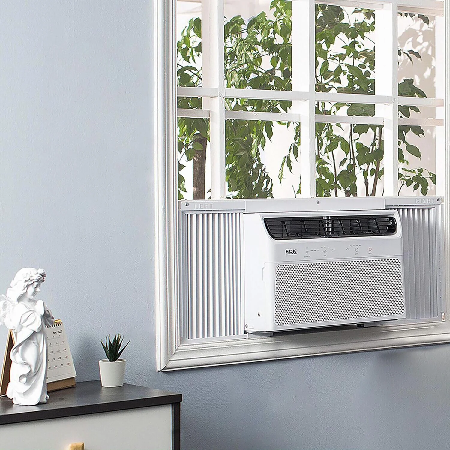 Emerson Quiet Kool 10,000 BTU 115-Volt Window Air Conditioner with Remote, White, EARC10RE1A