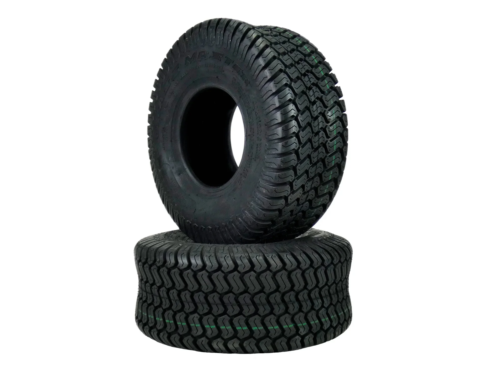 Set of 2 15x6.00-6 Tubeless Turf Tires 4 Ply Rated