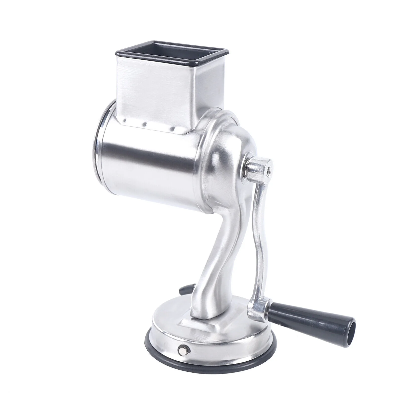 Miumaeov Stainless Steel Food Grater Vegetable Chopper Rotary Drum Slicer Shredder Grinder with 5 Blades