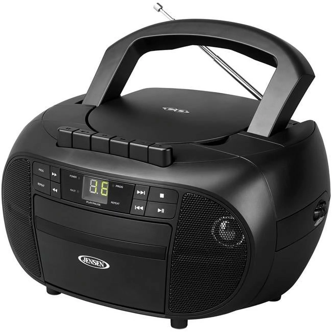 Jensen Portable Stereo Cassette Recorder & CD Player with AM & FM Radio