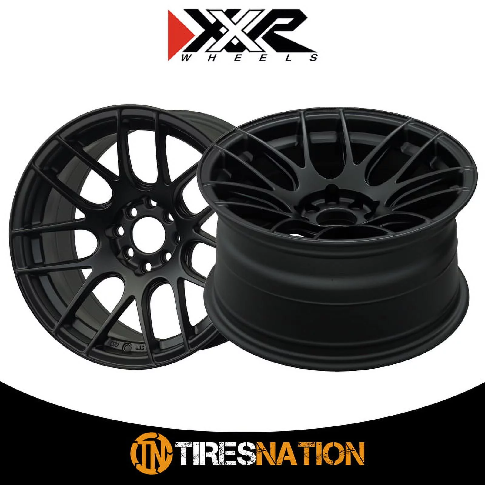 XXR 530 17x8.25 4x100/4x114.3 25et Flat Black Wheel