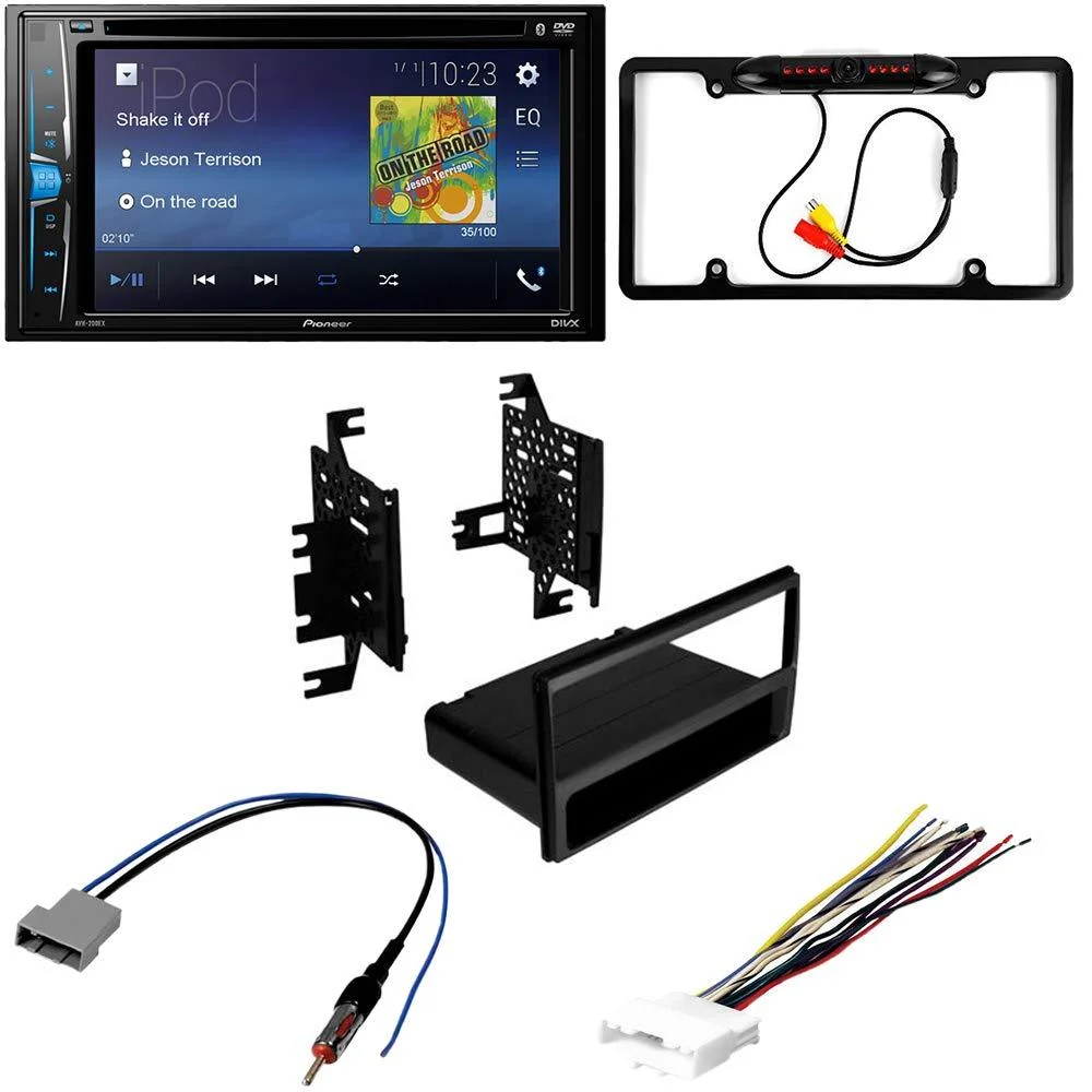 KIT2626 Bundle with Pioneer Multimedia DVD Car Stereo and Installation Kit - for 2011-2014 Nissan Juke / Bluetooth Touchscreen, Backup Camera, Double Din Mounting Dash Kit