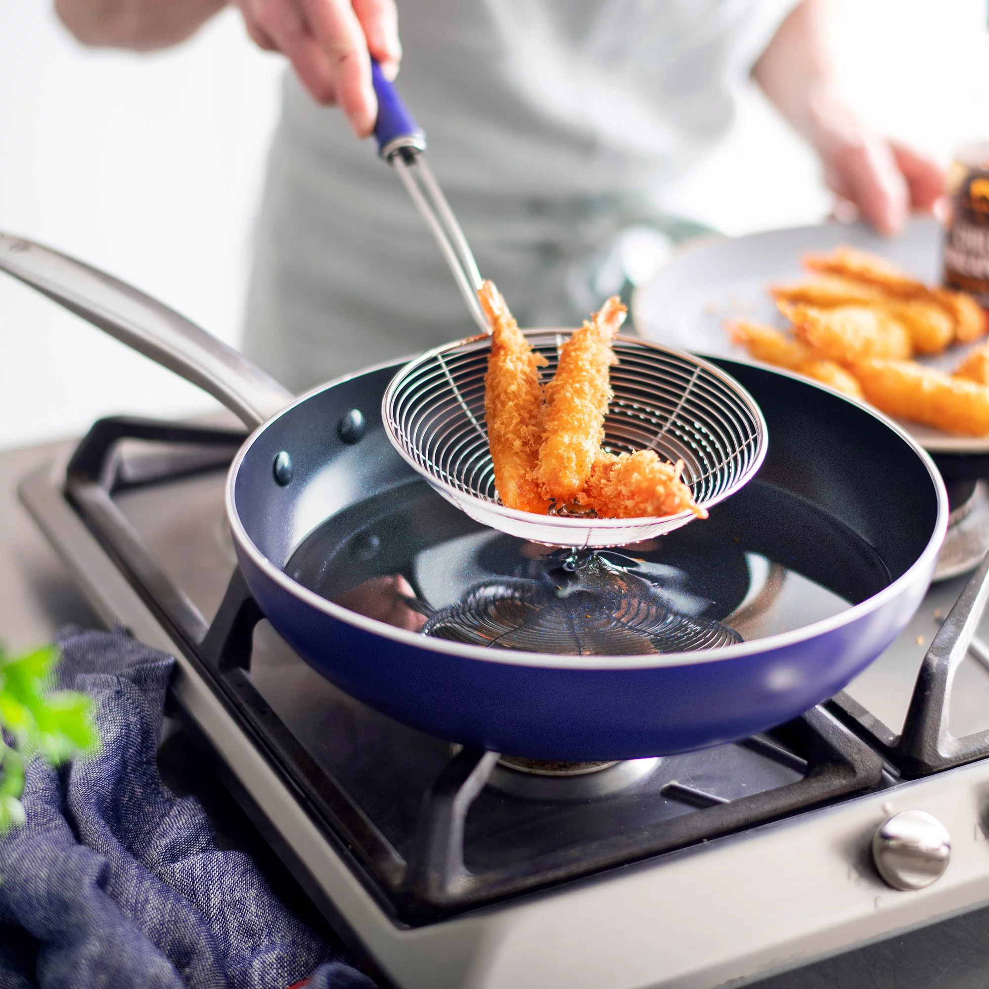 Blue Diamond Toxin-Free Ceramic Non-Stick Cookware Set, 4-Piece