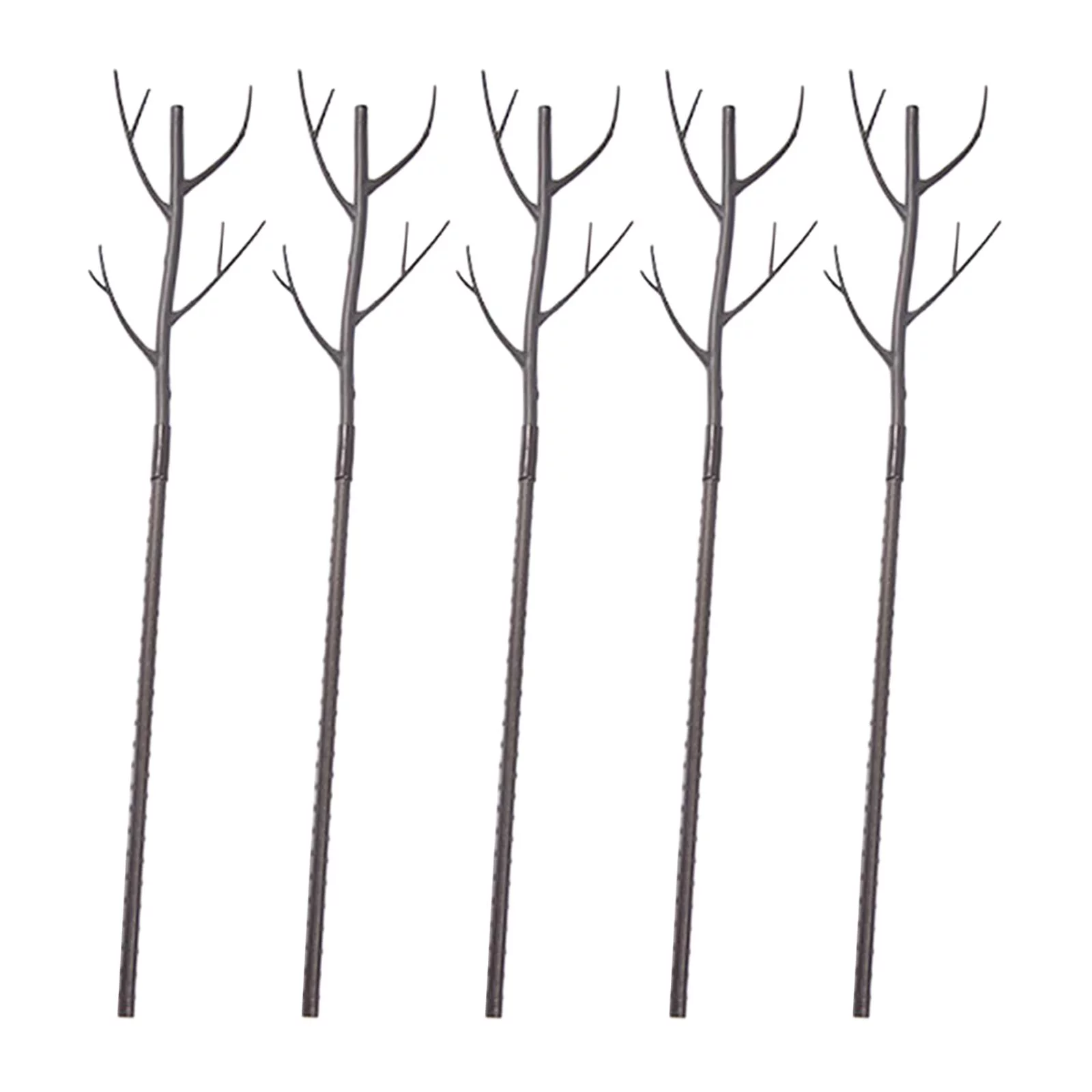 Potted Plant Climbing Trellis, Potted Plants Trellis Stand Green Tree Branch Support Plant Vine Support for Garden Outdoor Greenhouse Flower Brown 5pcs