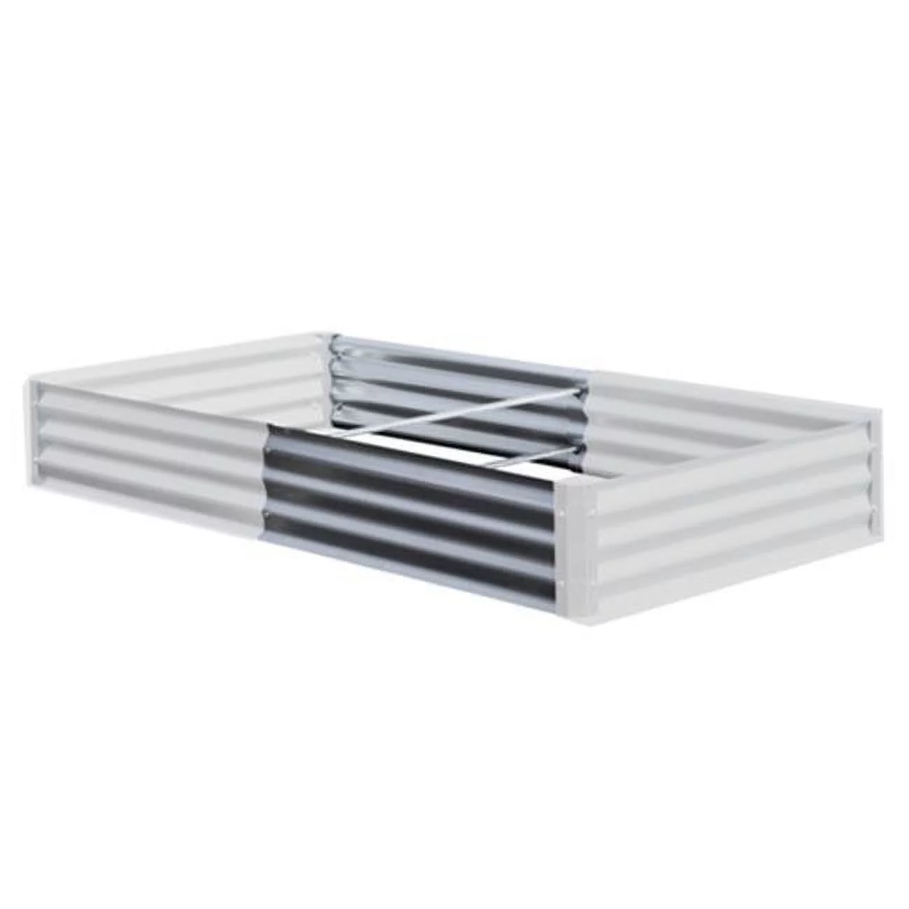 EarthMark MGB-L024 Bajo Series 36 x 10 in. Galvanized Metal Raised Garden Bed Extension Set