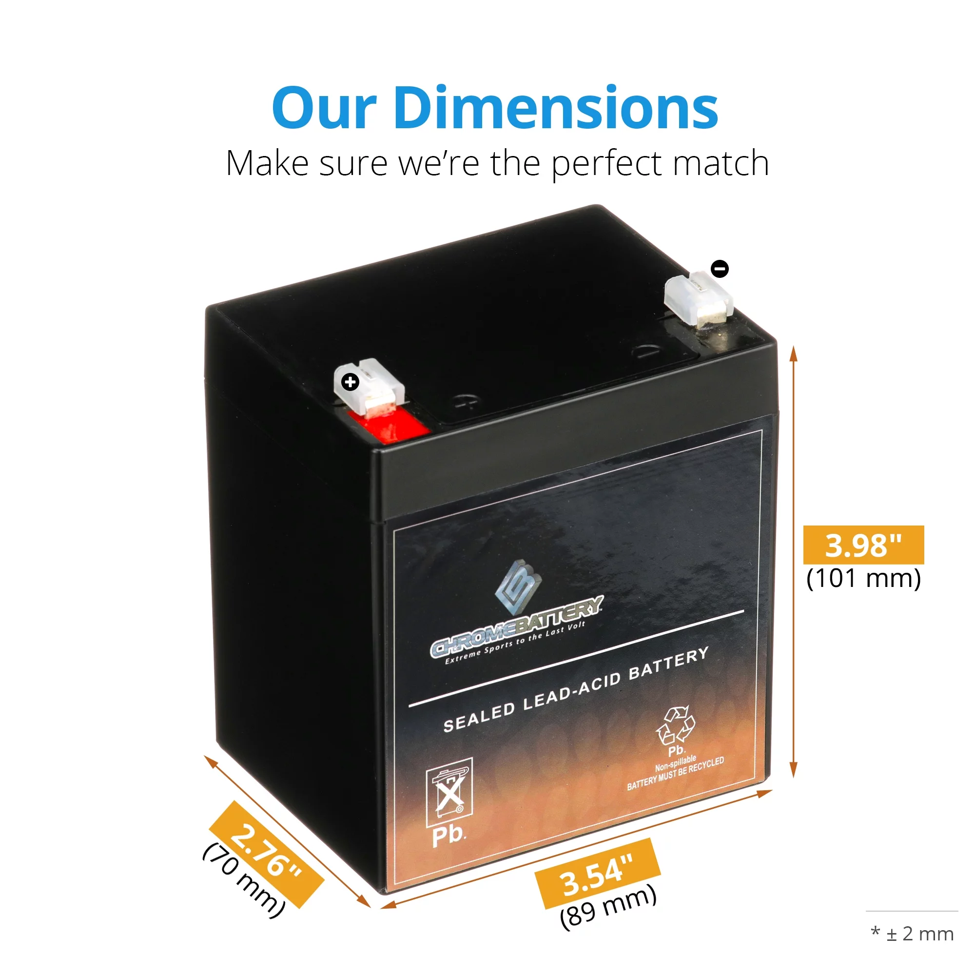 12V 4AH Battery - 10PK