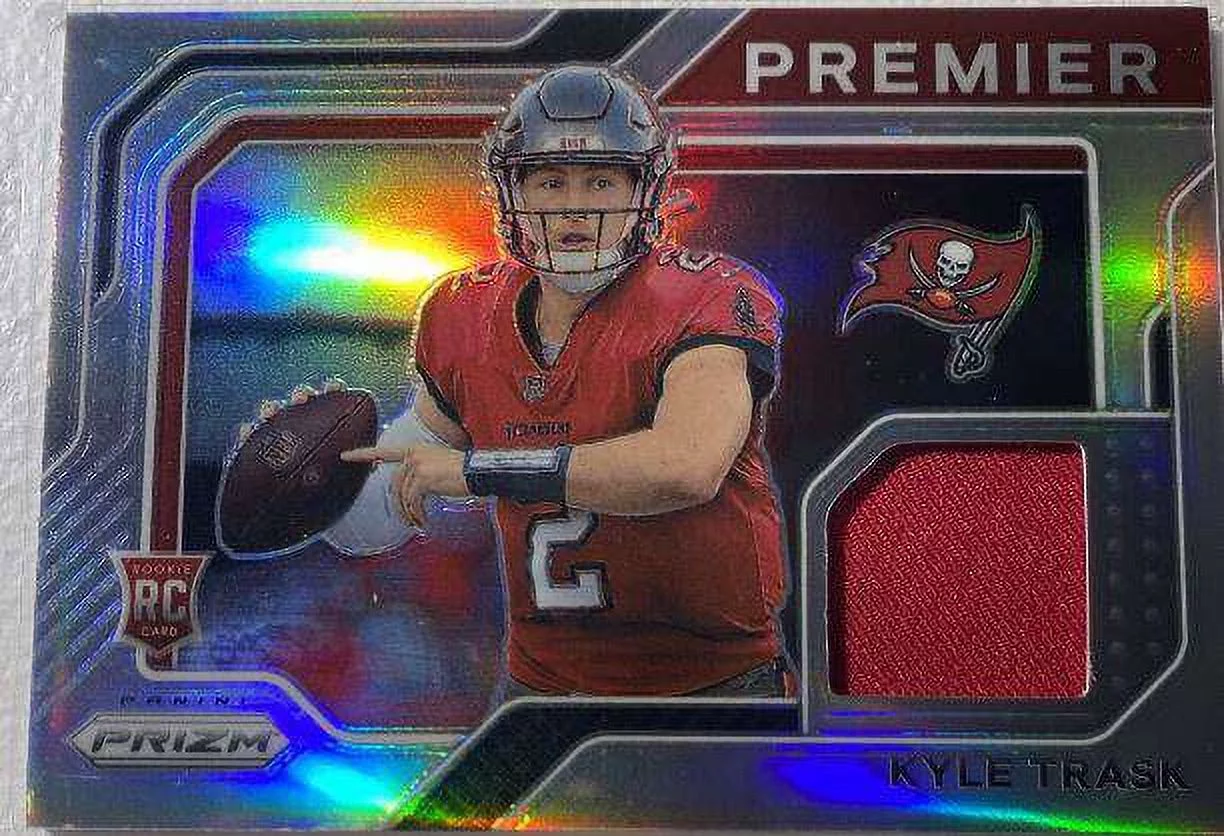 NFL 2021 Prizm Football Kyle Trask Silver Rookie Trading Card PJ-9 (Patch) (Panini)