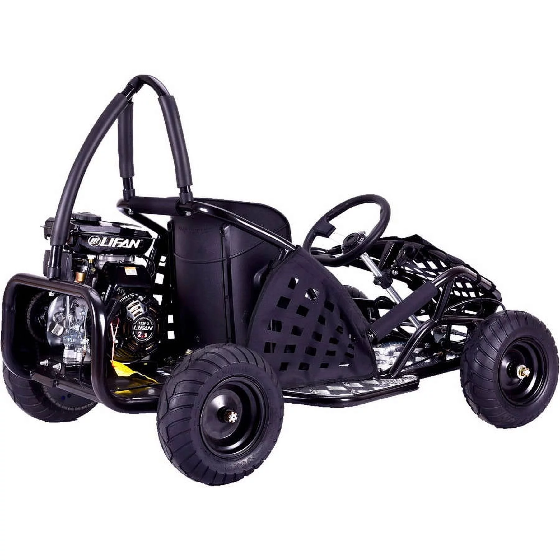 MotoTec Off Road Kids Gas Powered Go Kart 79cc Black