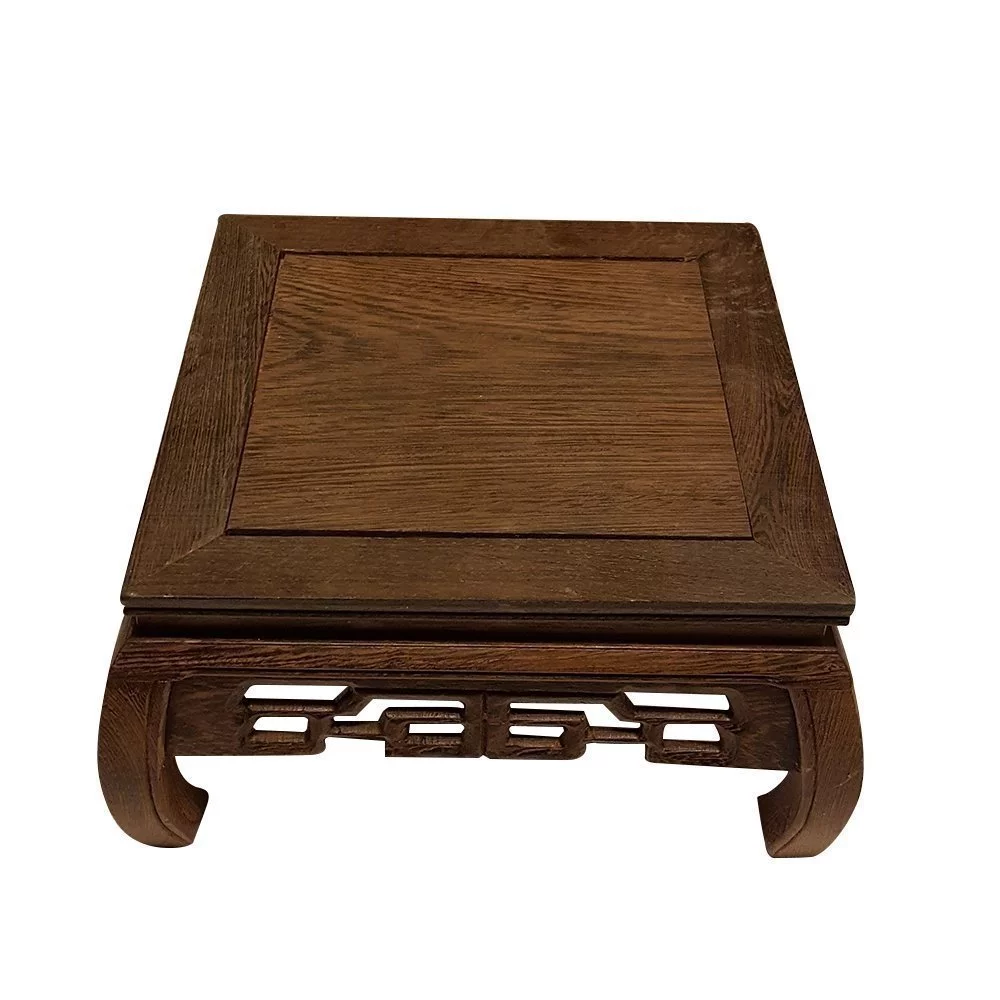 Beautiful Hand Craft Rosewood Oriental Vase Stand Square 7.5