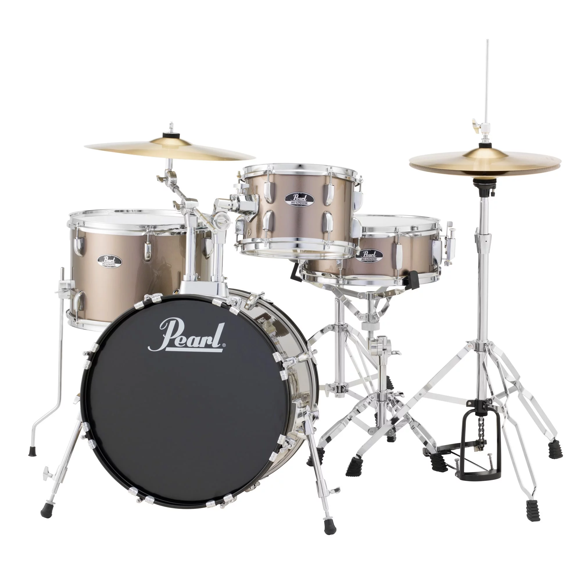 Pearl Roadshow RS584 4-Piece Drumset w/ Hardware & Cymbals - Bronze