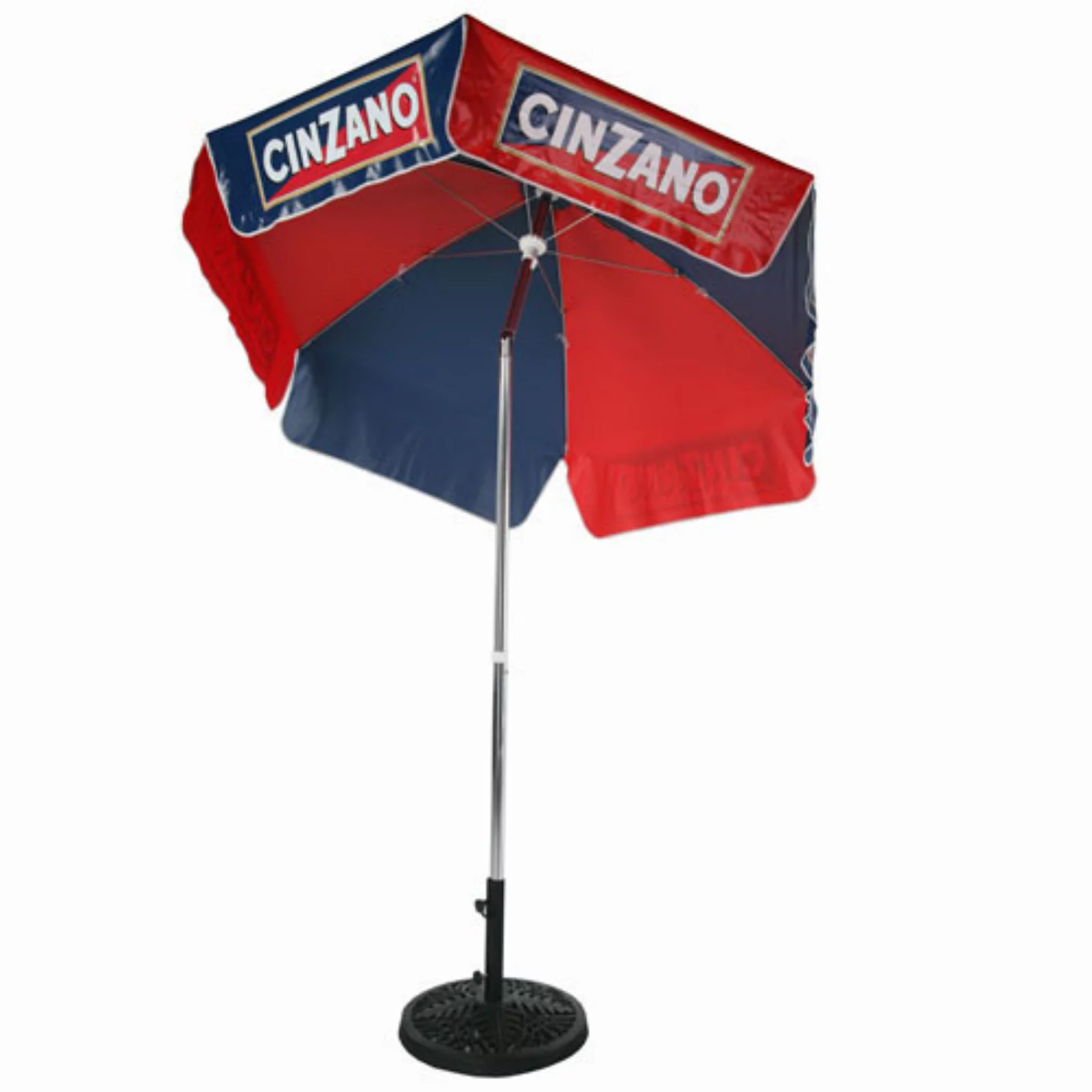 Heininger Holdings, LLC 6-foot Cinzano Vinyl Umbrella Red Blue