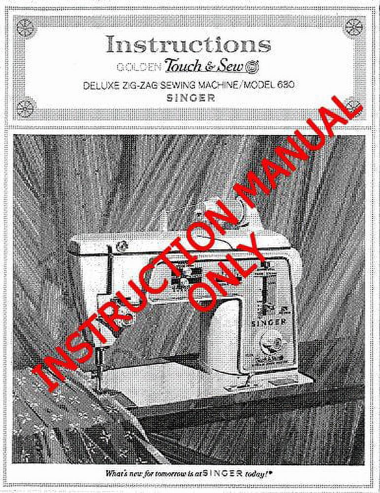 Singer 630 Sewing Machine/Embroidery/Serger Owners Manual