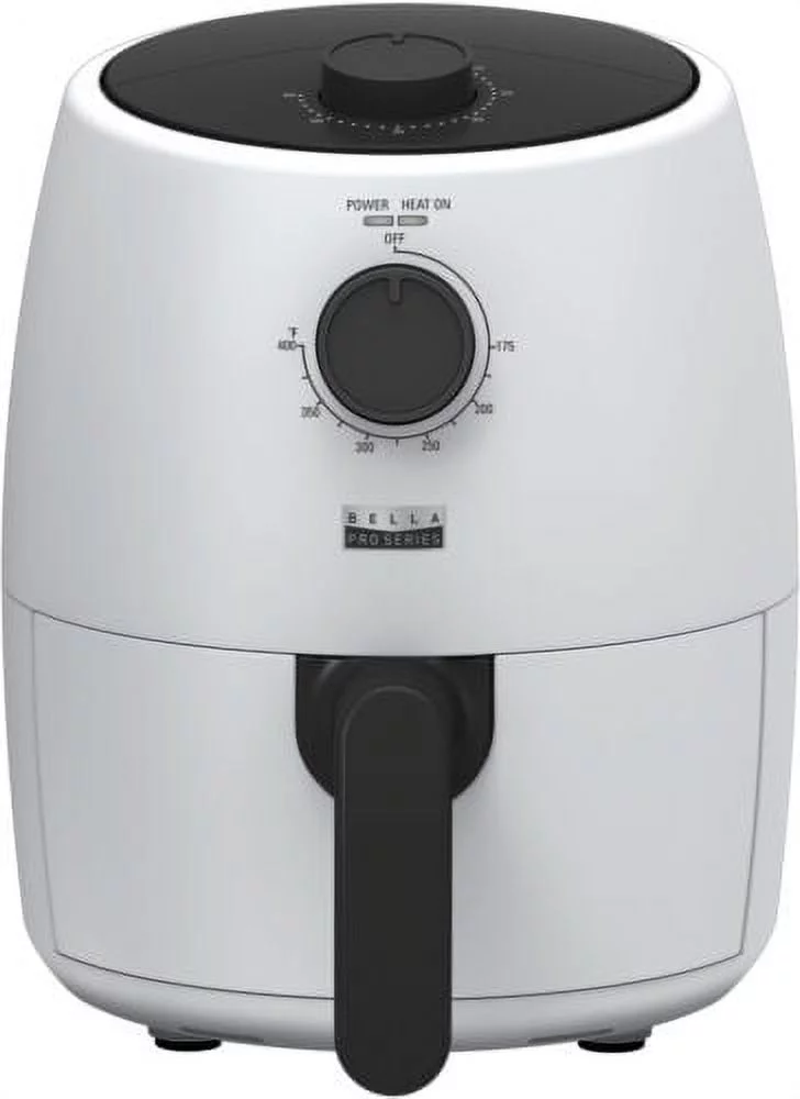 Bella Pro Series - 2-qt. Analog Air Fryer - Matte White