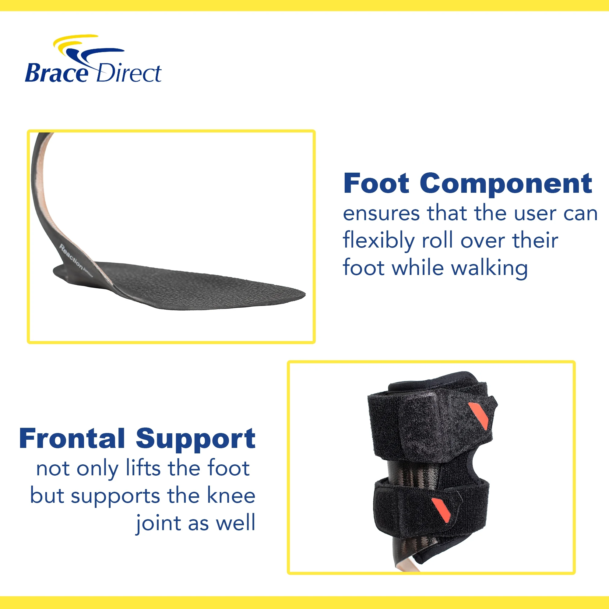 Reaction Carbon Fiber Pediatric AFO Brace PDAC L1932 - by Brace Direct