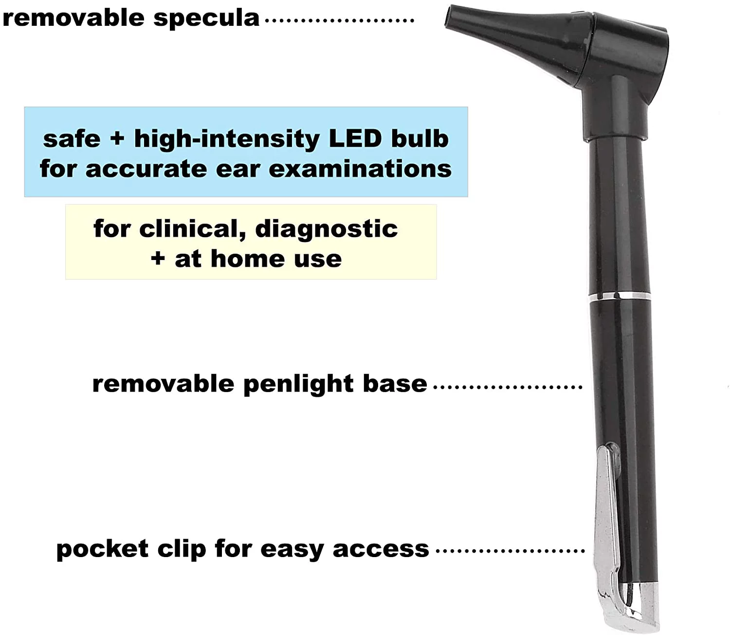 AsaTechmed Complete Diagnostic Blood Pressure, Stethoscope, Otoscope Kit w/Tuning Fork, Neurological Reflex Hammer, EMT Shears || Nurse Starter Kit with Travel Pouch + Accessories (Stainless Silver)