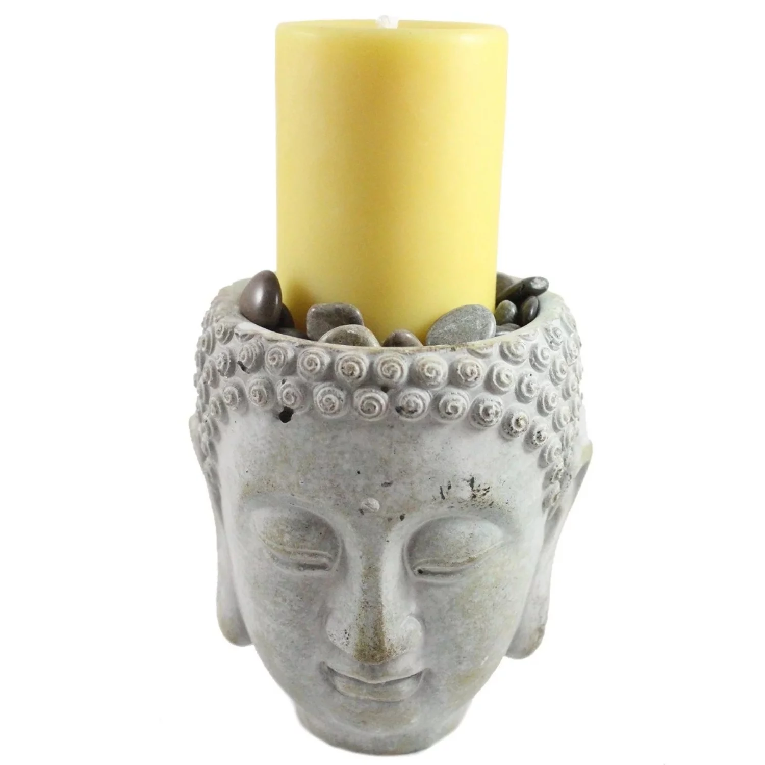 Cement Buddha Head Planter