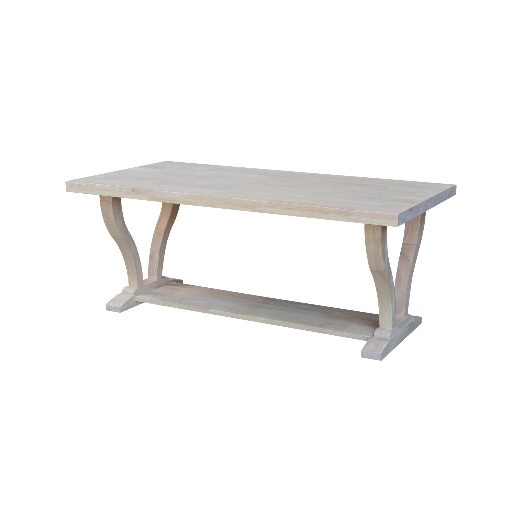 LaCasa Solid Wood Coffee Table - Unfinished