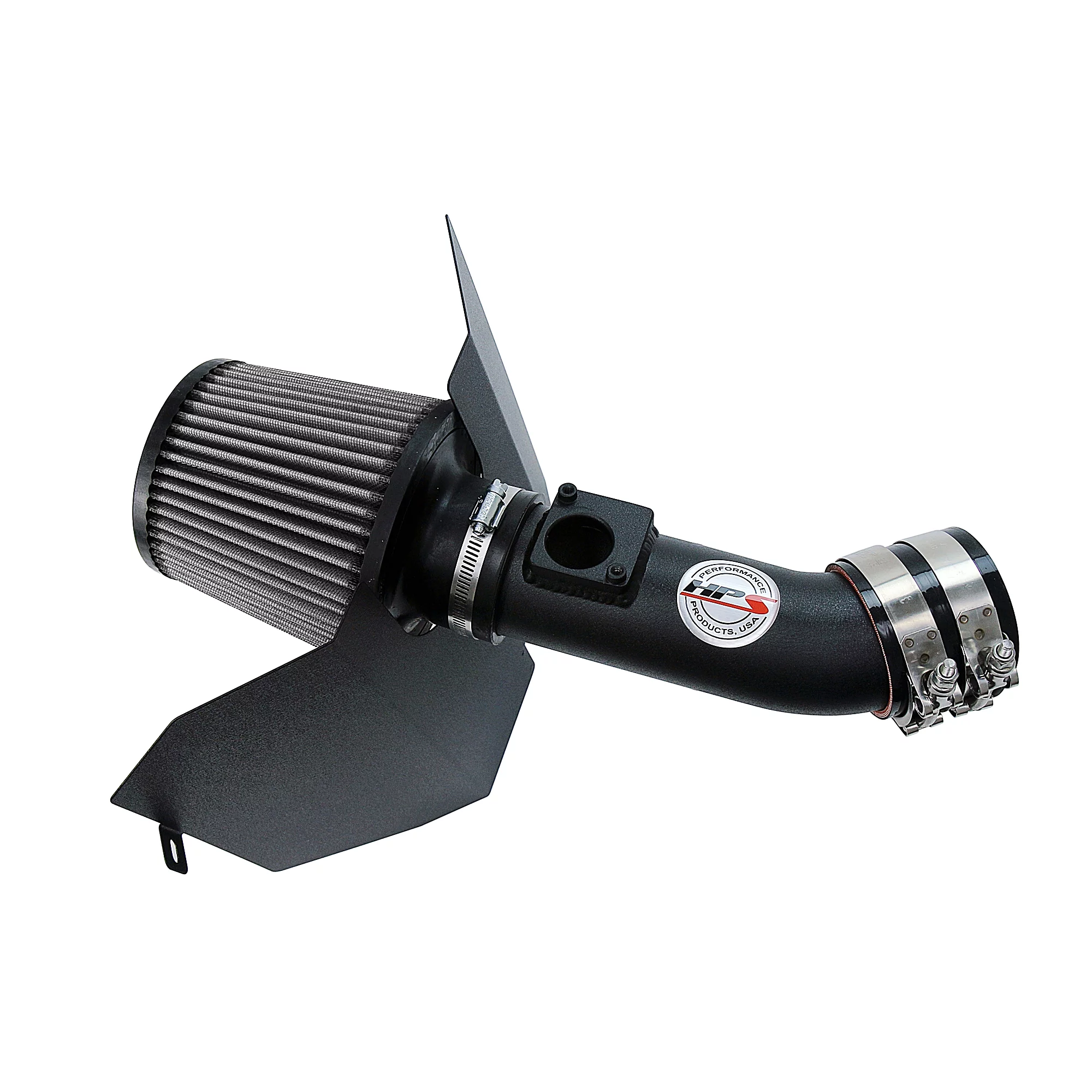 HPS Performance Black Shortram Air Intake Compatible for 2006-2007 Subaru WRX 04-07 WRX STi 2.5L Turbo, 827-606WB