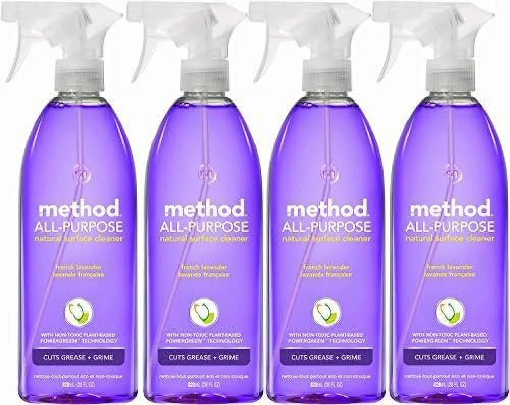 Method All Purpose Natural Surface Cleaning Spray - 28 oz - French Lavender - 4 pk by Method