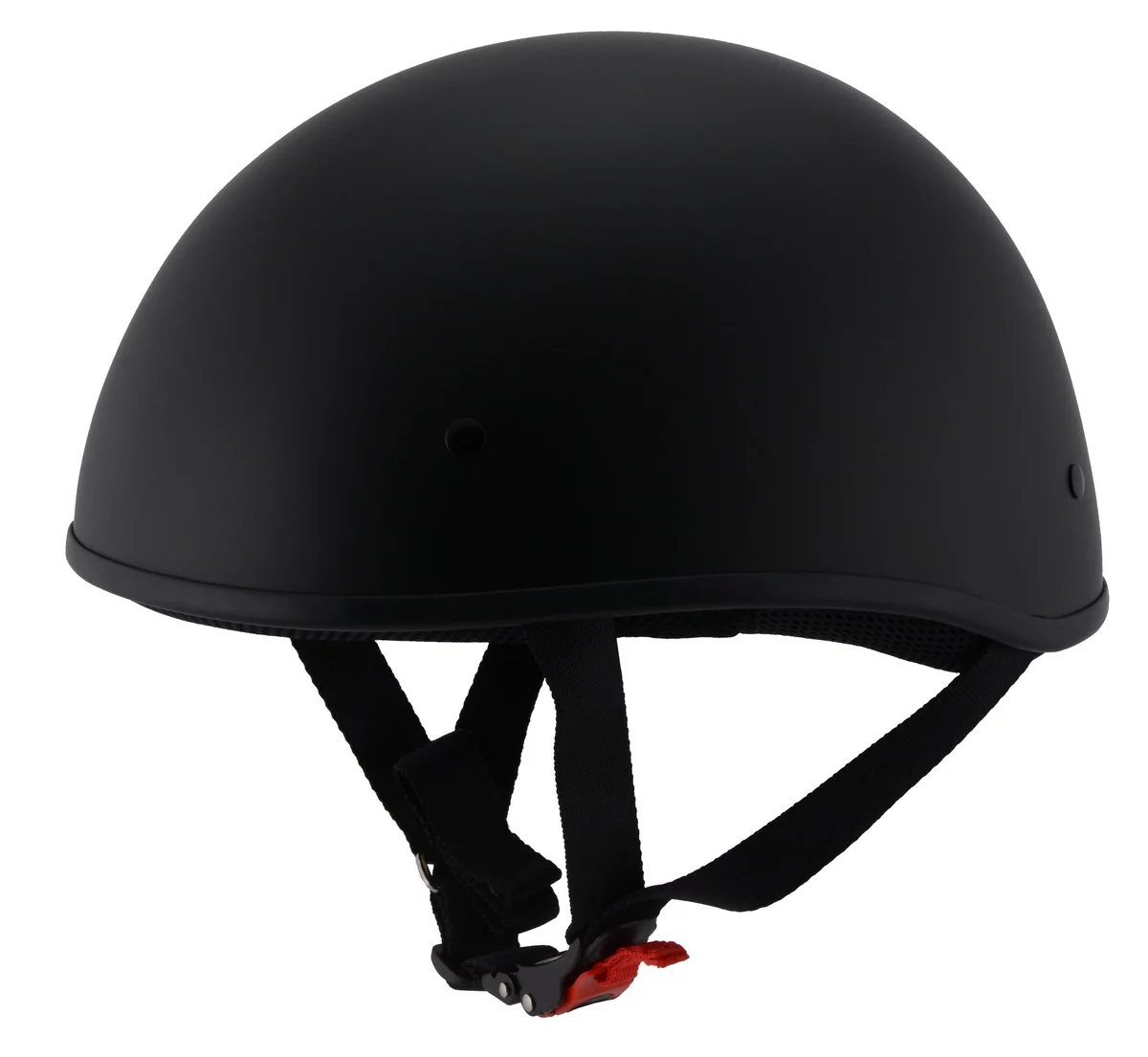 Milwaukee Performance Helmets MPH9710DOT Dot Approved 'Bare Bones' Matte Black Half Motorcycle Helmet for Men and Women X-Large