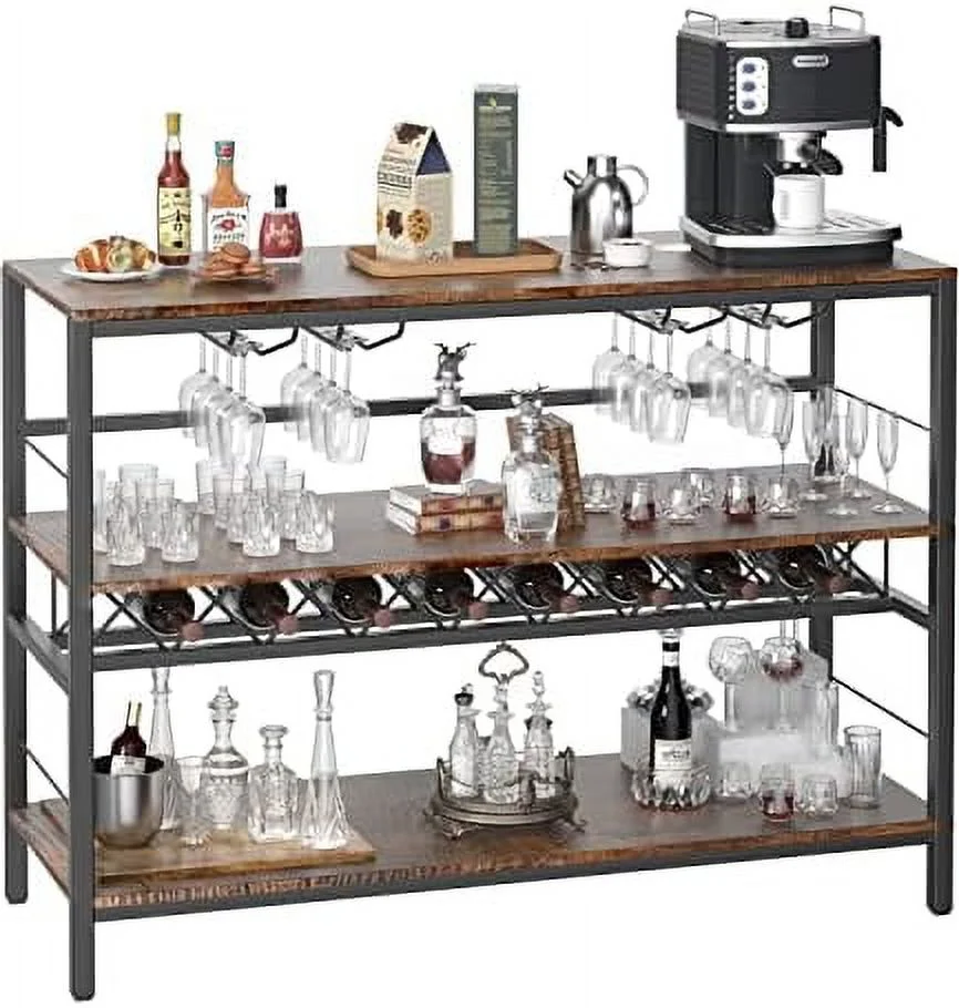 ZWNLKQG Coffee  Cart   Carts for The Home  Mini  Cart  Coffee  Cabinet with   Wine Rack  Mini Coffee  Table for Home  Kitchen  and Liquor Buffet Cabinet - 39.4 inch - Marble