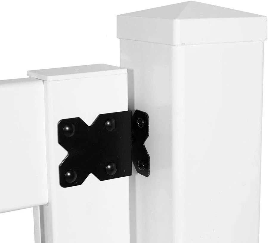 AUCHI Somerset 6 ft. x 42 in. White Vinyl Privacy Gate