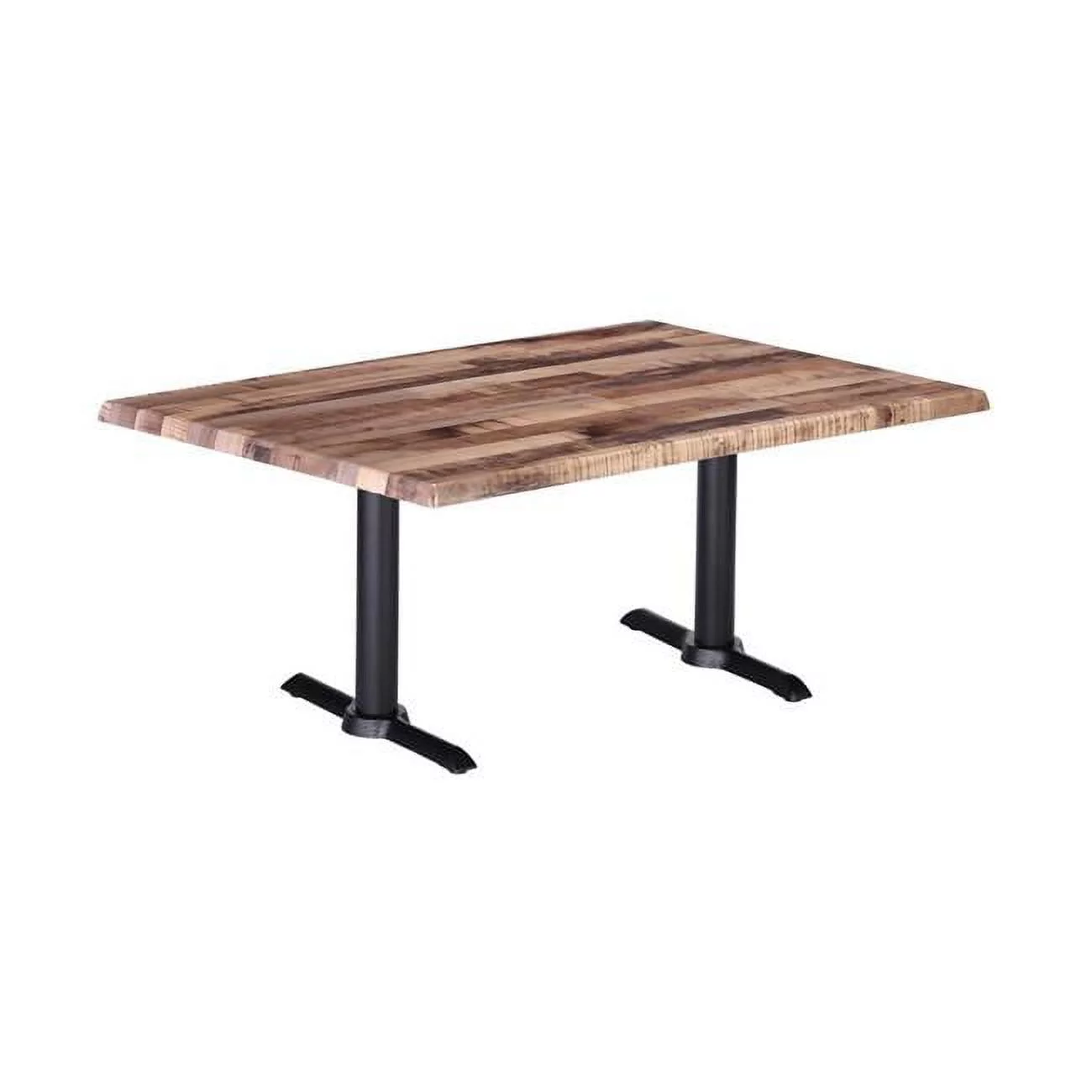 Holland Bar Stool  36 in. Tall Indoor & Outdoor All-Season Table Bases with a 30 x 48 in. Rustic Top - Pack of 2