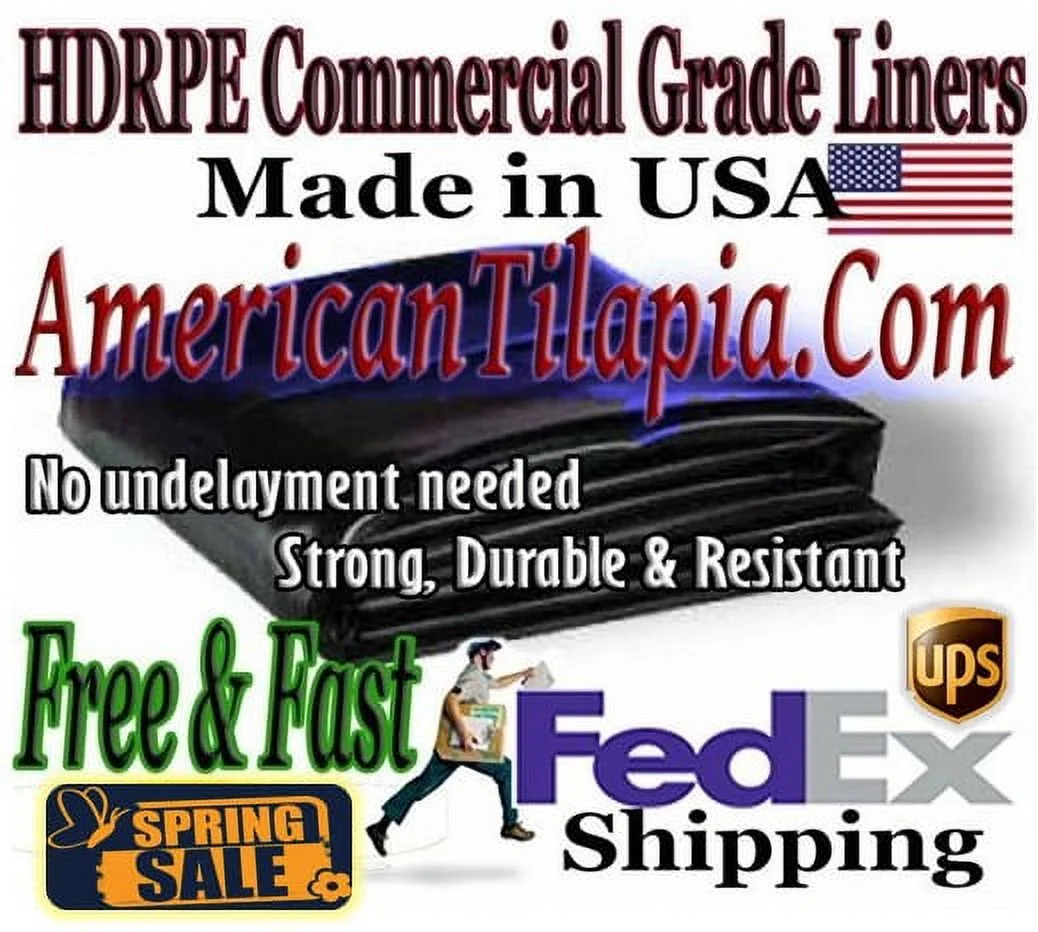 20x175Pond Liner, 40+ year HDRPE,2023 Factory direct,Spring sale, Free shipping