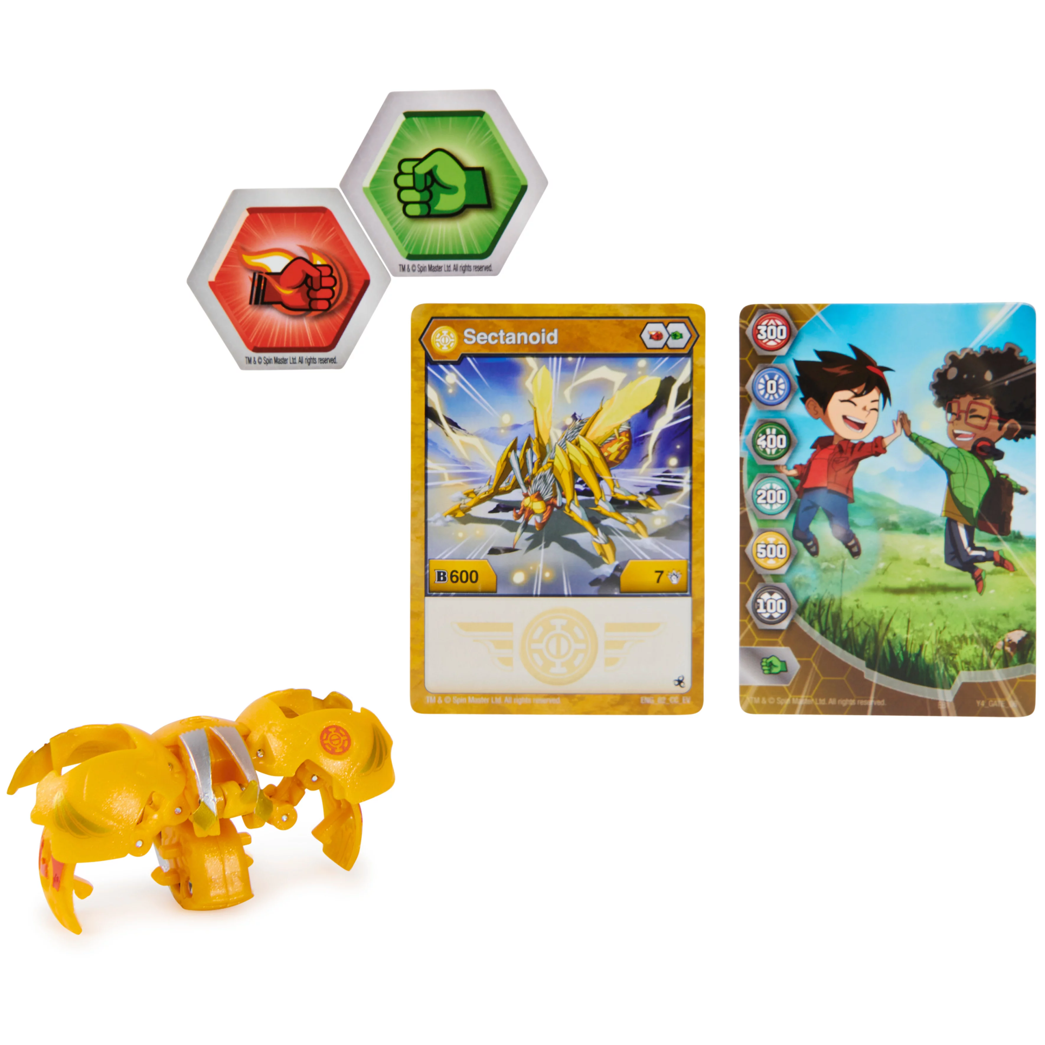 Bakugan Evolutions, Sectanoid Bakugan and Trading Card