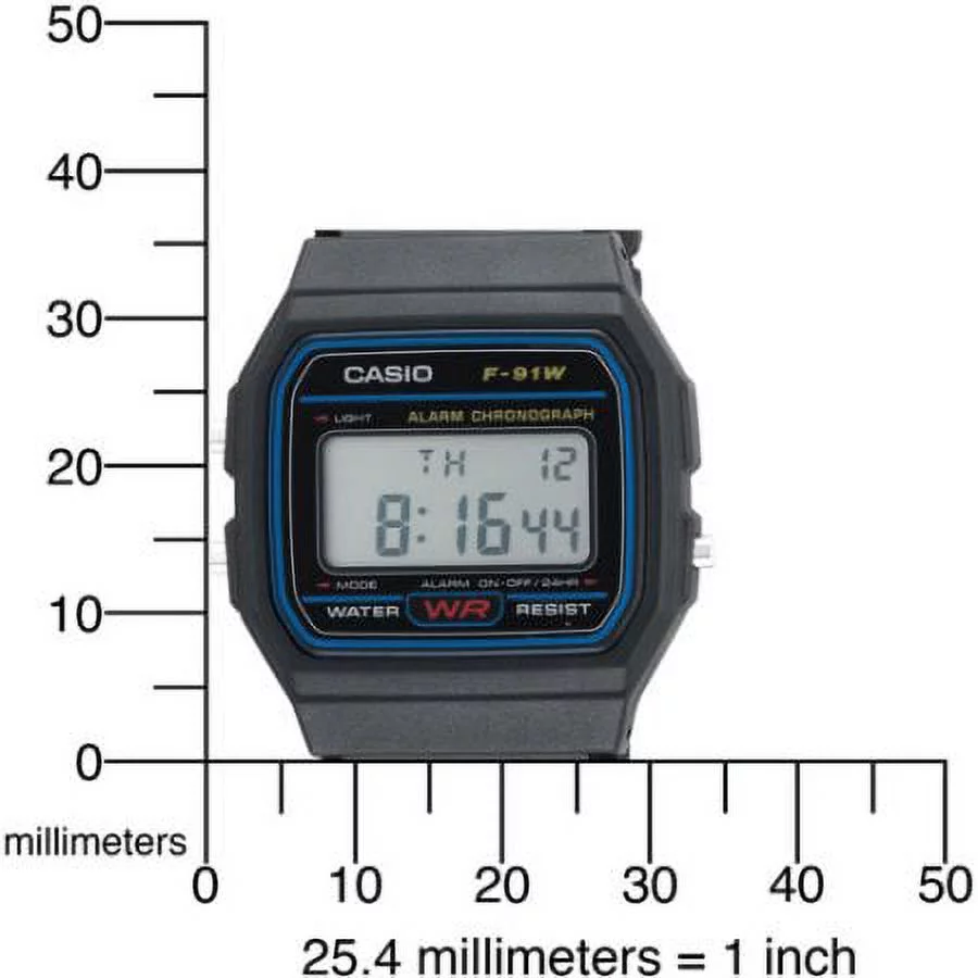 Men's Classic Digital Watch, Black