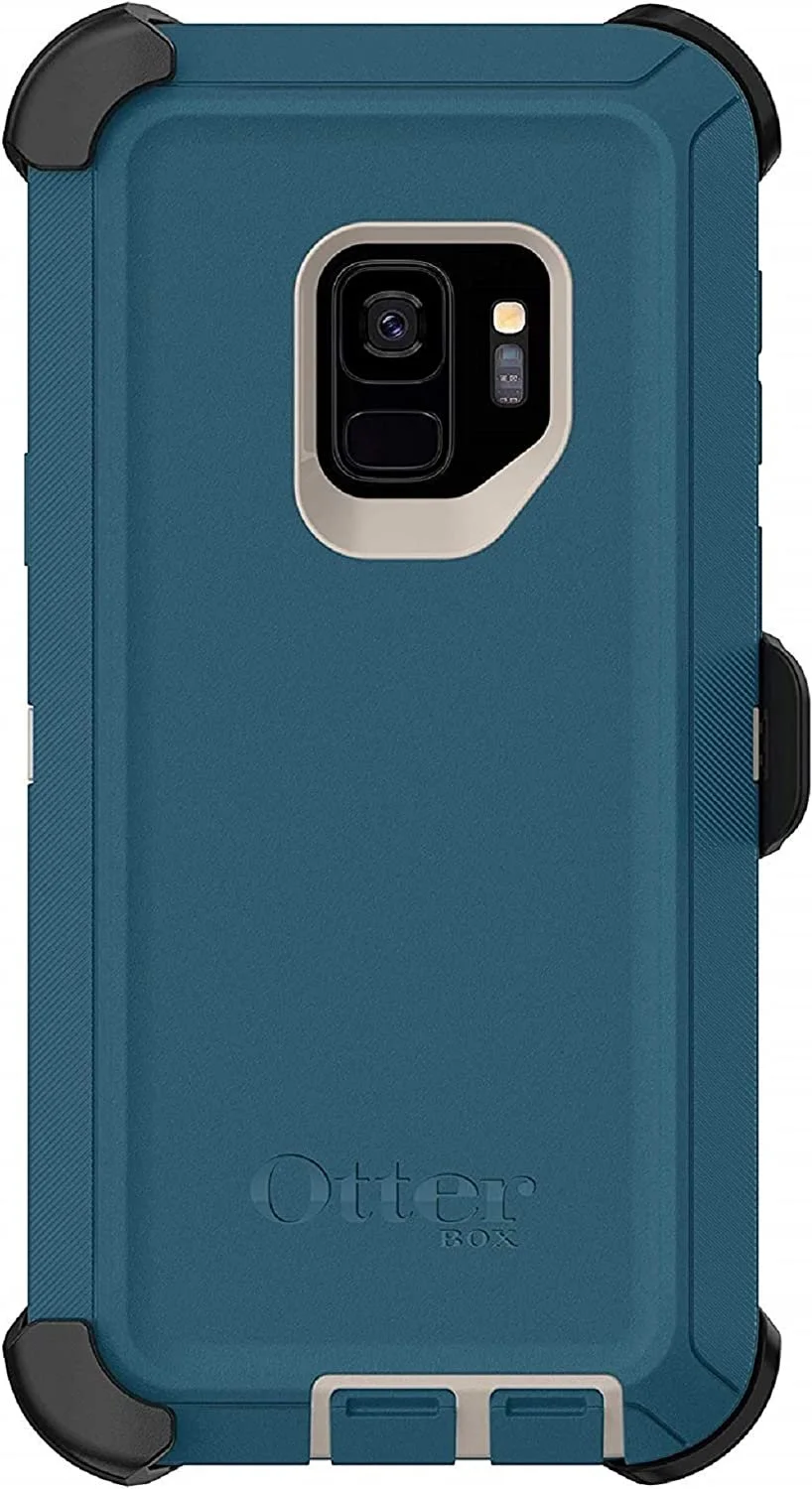 OtterBox Defender Series Case for Galaxy S9 Only - Holster Clip Included - Non-Retail Packaging - Big Sur Pale Beige/Corsair
