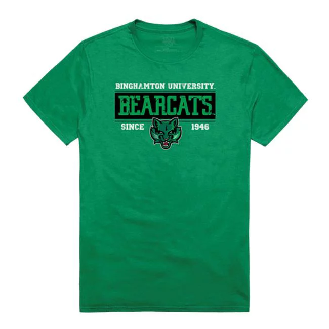 W Republic 507-267-G77-01 Binghamton University Established T-Shirt, Kelly 3 - Small