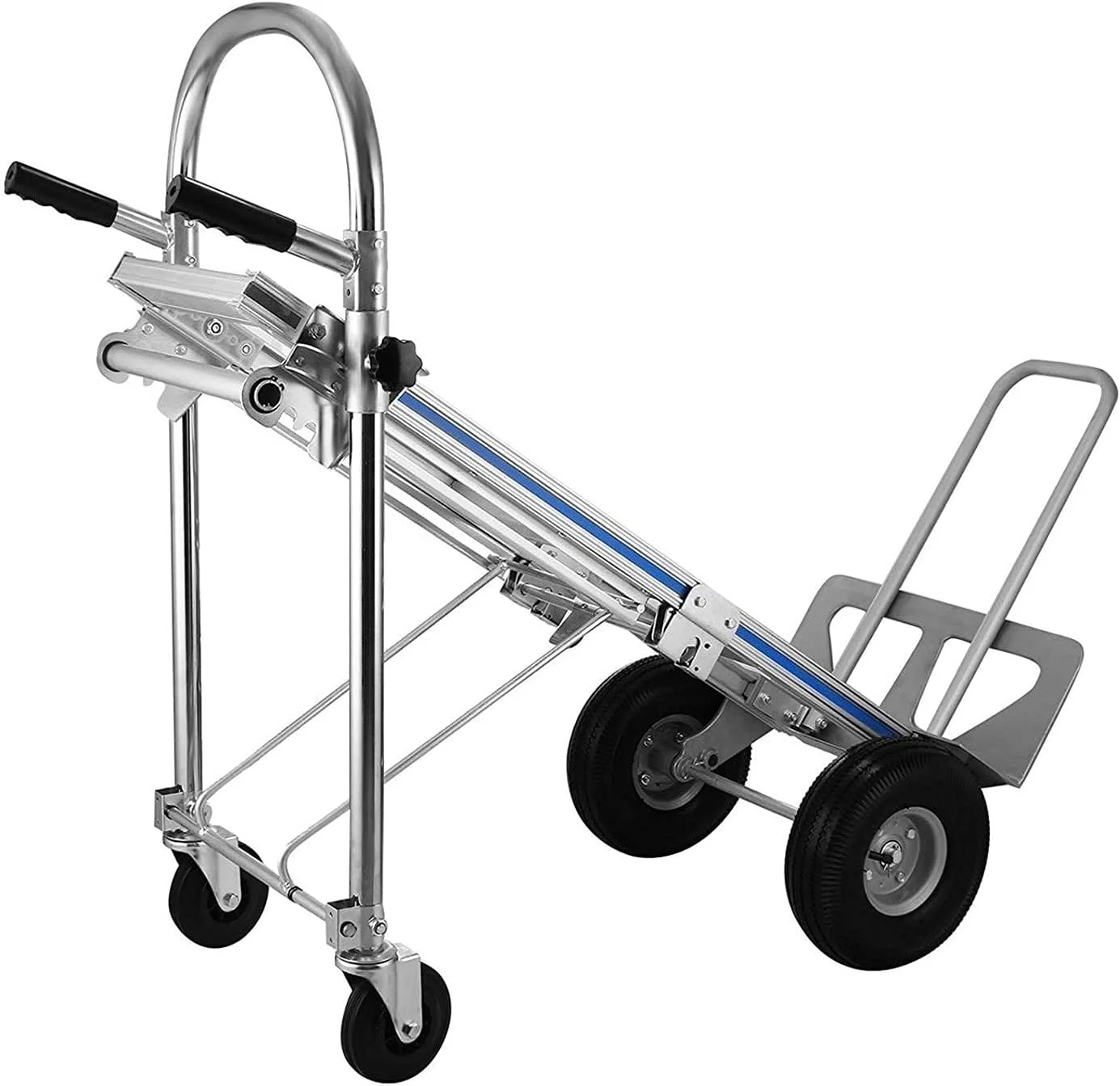 Folding Hand Truck 3 In 1 Convertible Hand Truck 770LBS Capacity Hand Truck 2 Wheel Dolly And 4 Wheel Cart With 10