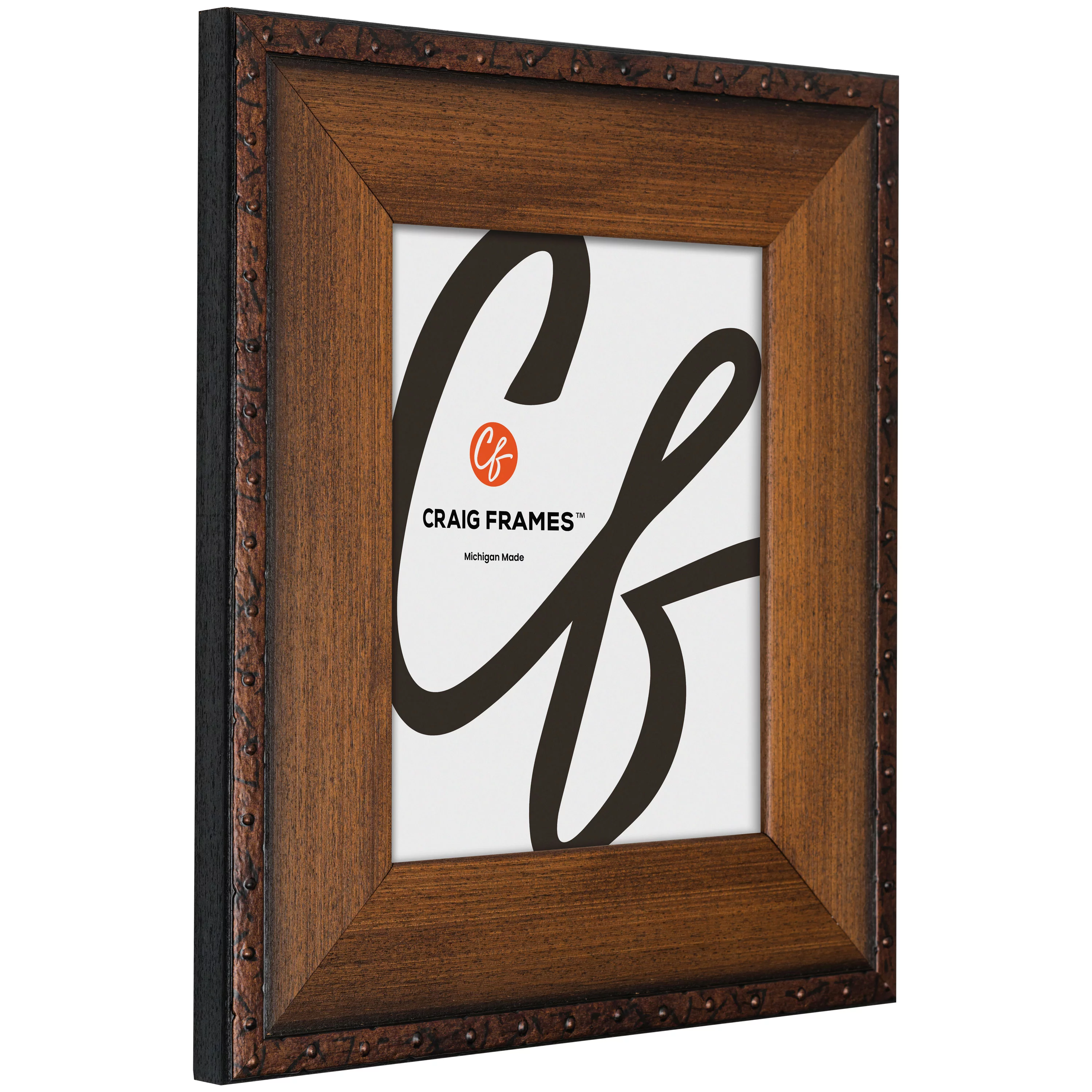Craig Frames Constitution Nautical, 14x18 Picture Frame, Walnut Brown