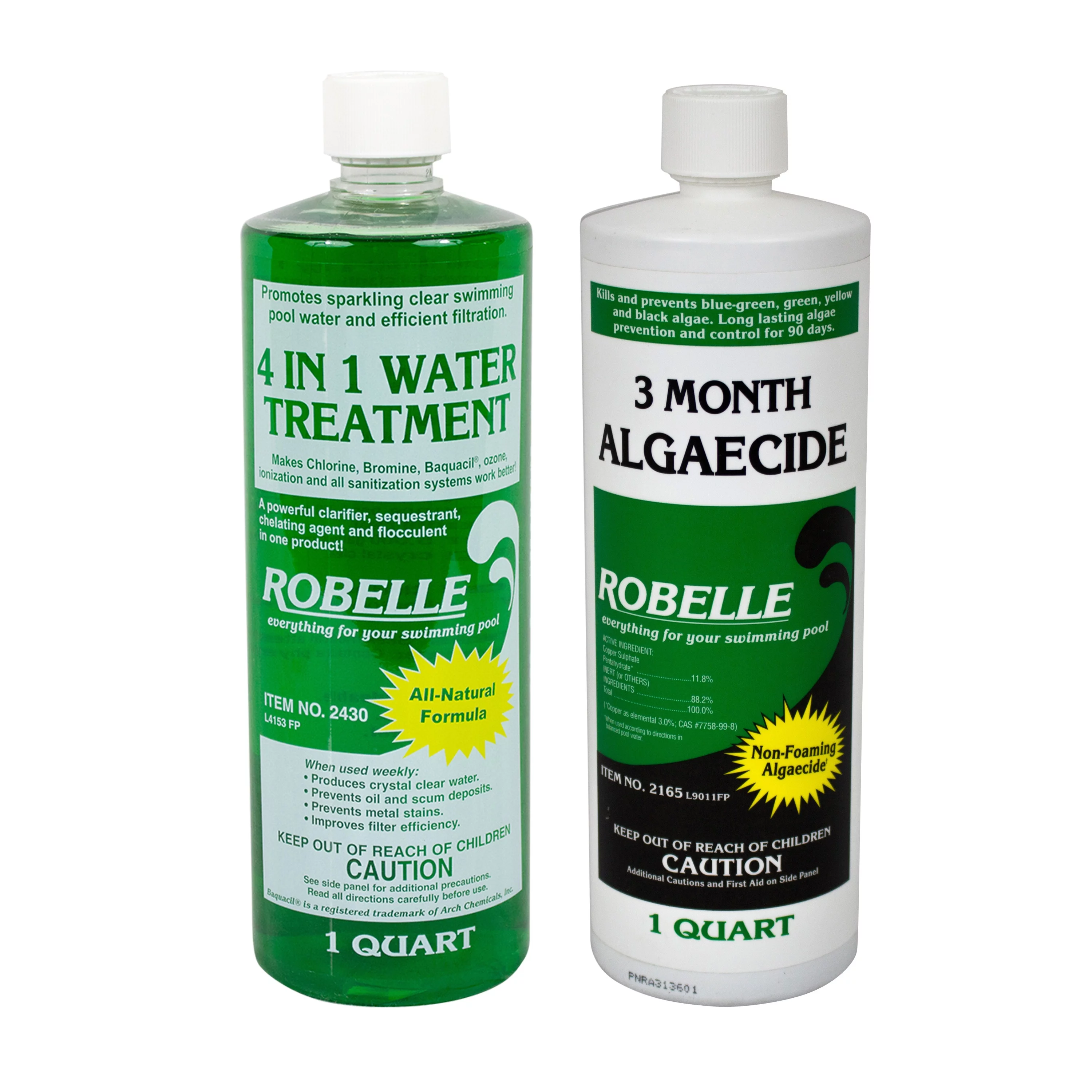 Robelle  Clear Water Combo - Green - 2 x 1 qt. Bottle