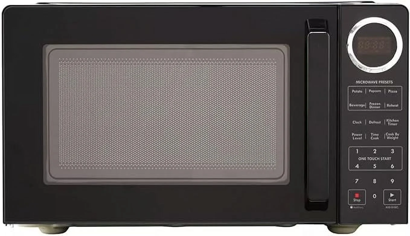 JYY 0.9 cu-ft Microwave, 900 Watts, LED Display, 10 Power Levels - Black