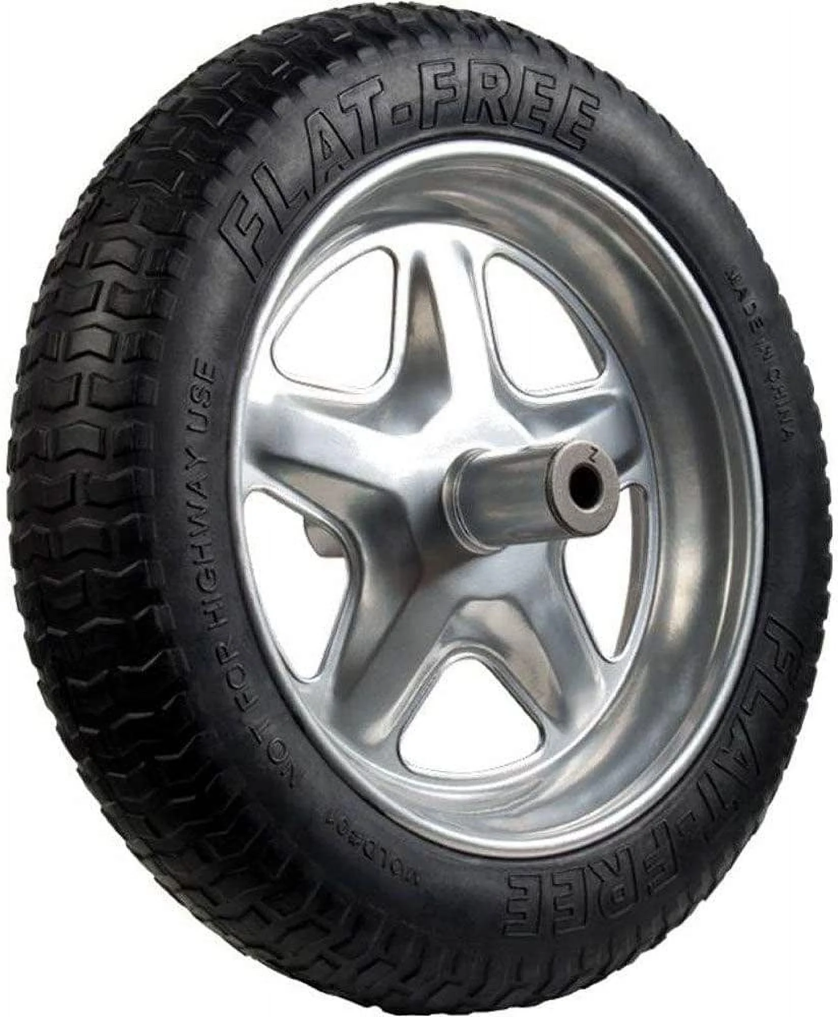 SFFTCC Sport Flat-Free Replacement Wheelbarrow Tire, No Size, Black