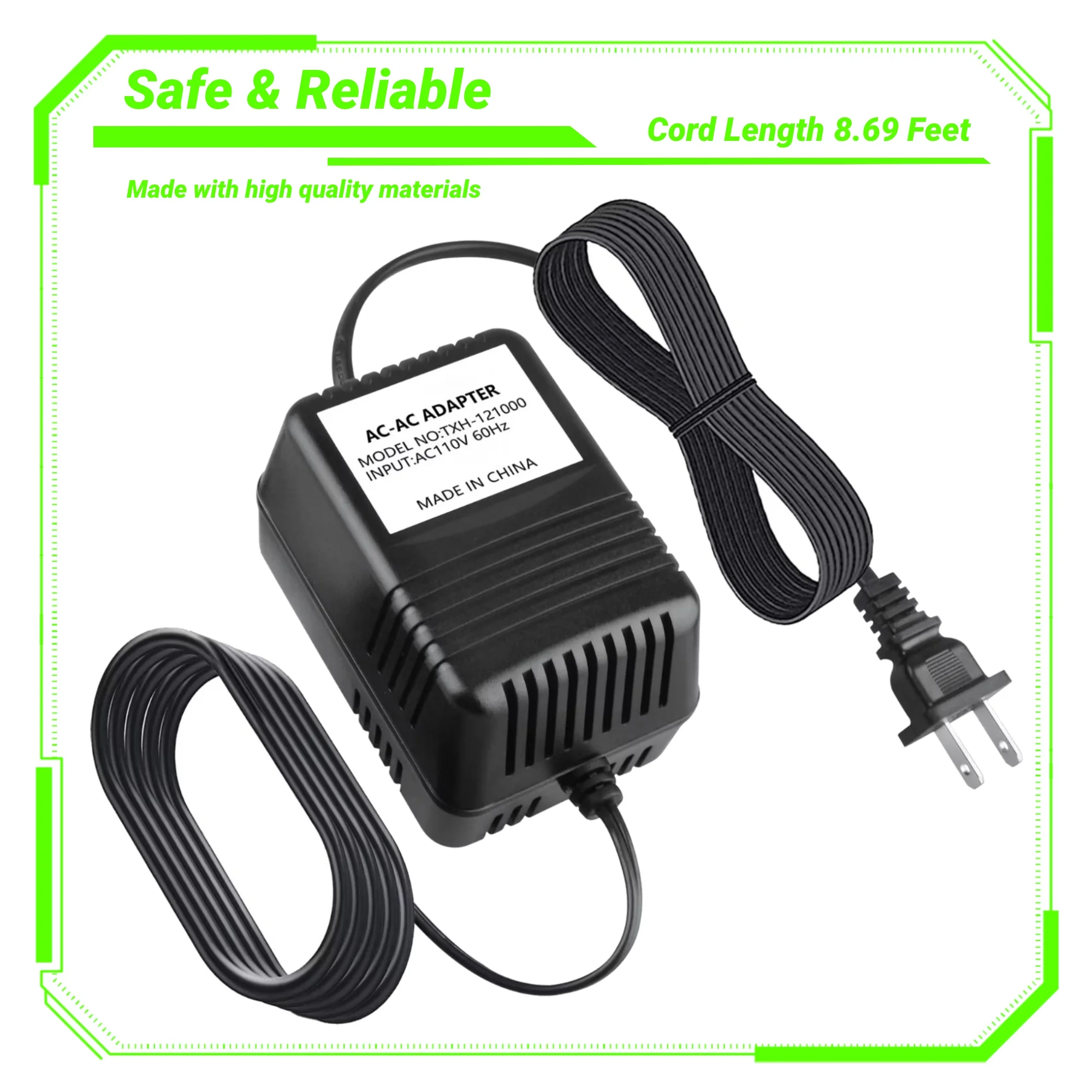 CJP-Geek 9V 2A AC-AC Adapter Charger Replacement for DigiTech Whammy 4V Guitar Effect Pedal