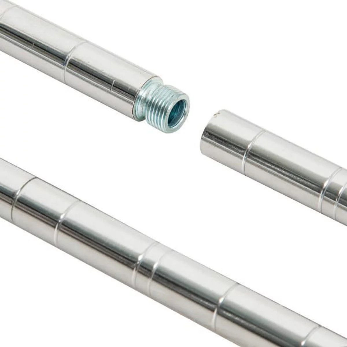 5-Tier Wire Shelving,NSF-Certified Steel Storage Rack with Wheels, Chrome