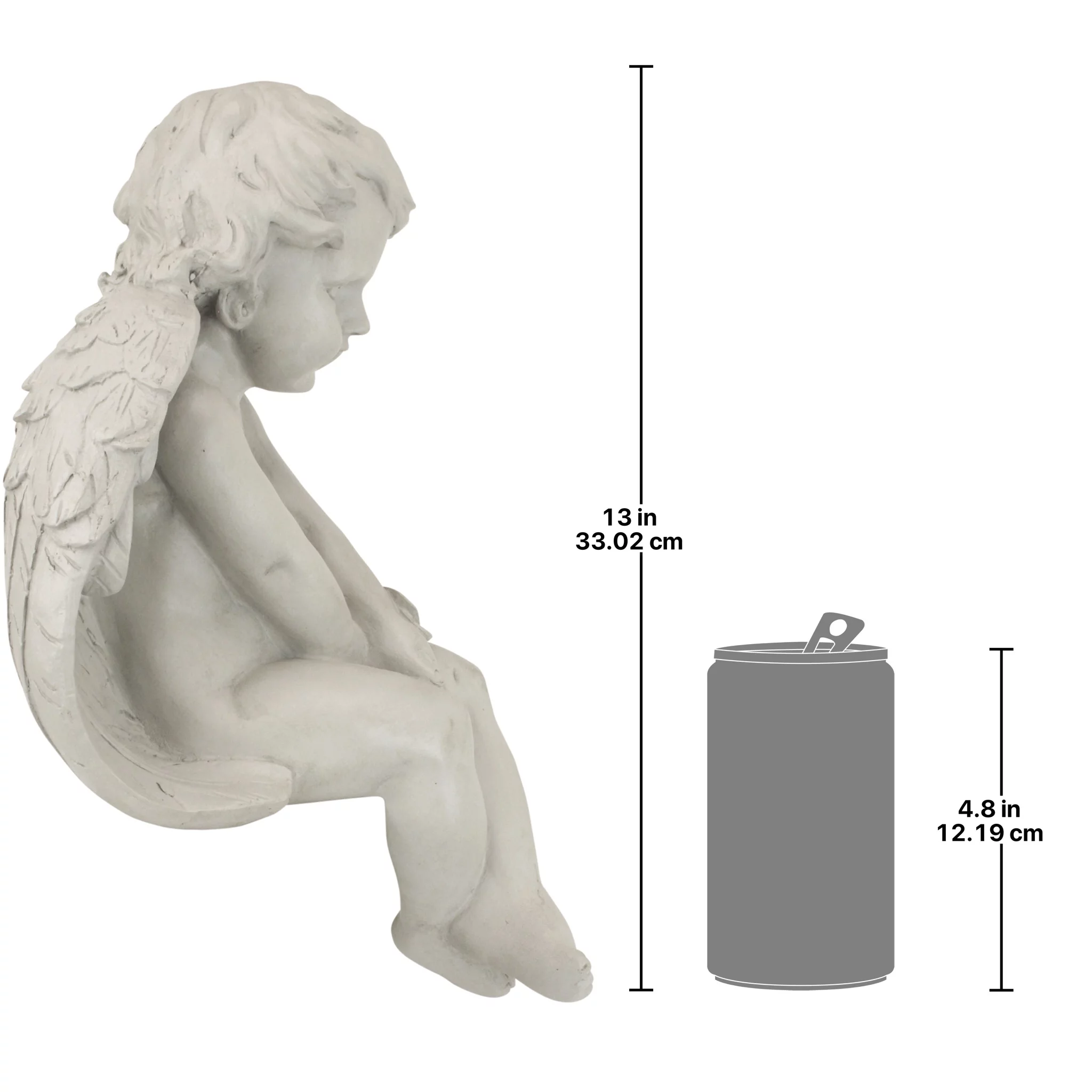 Design Toscano Angel of Meditation Sitting Cherub Statue