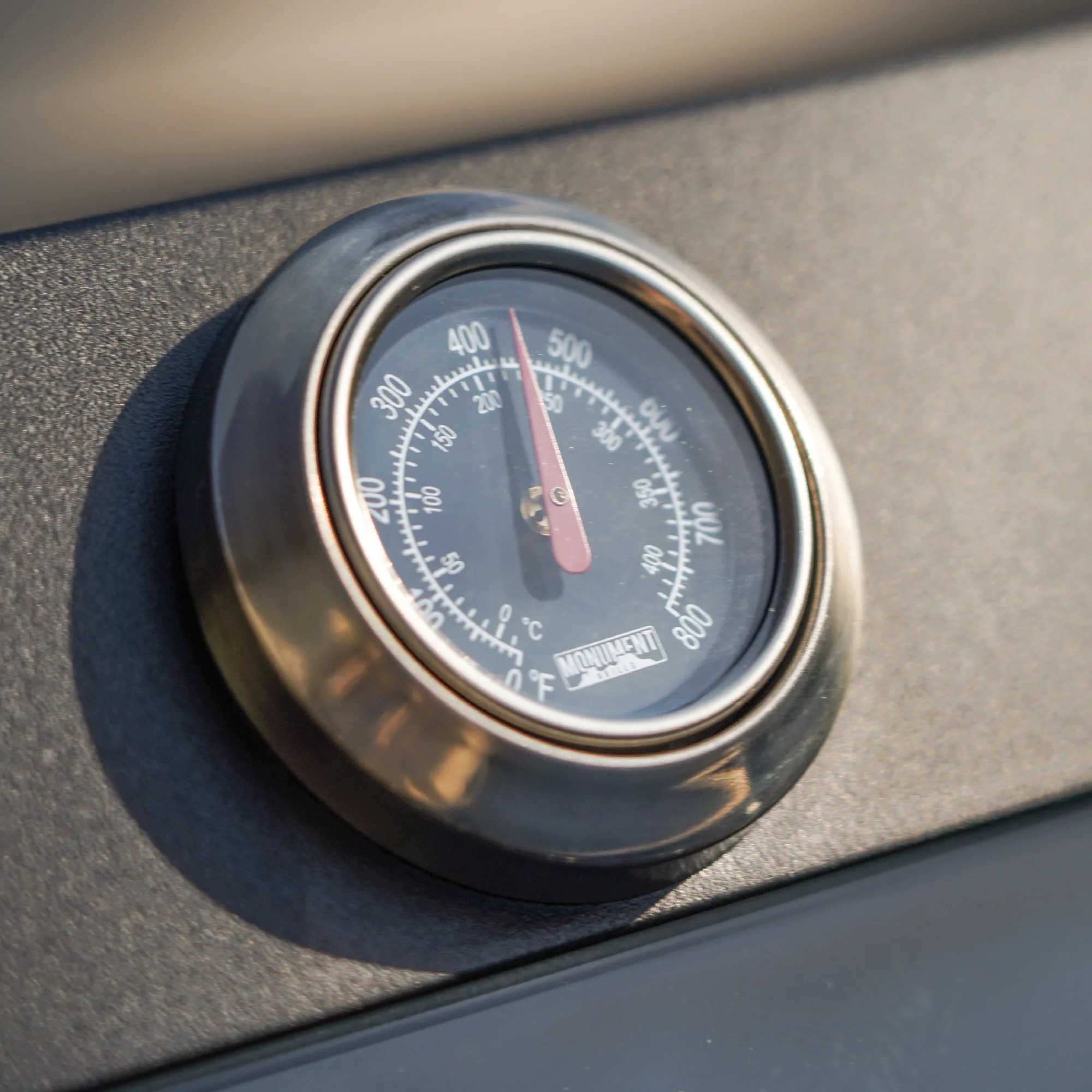 Mesa 3-Burner Propane Gas Grill in Black with Clear View Lid and LED Controls