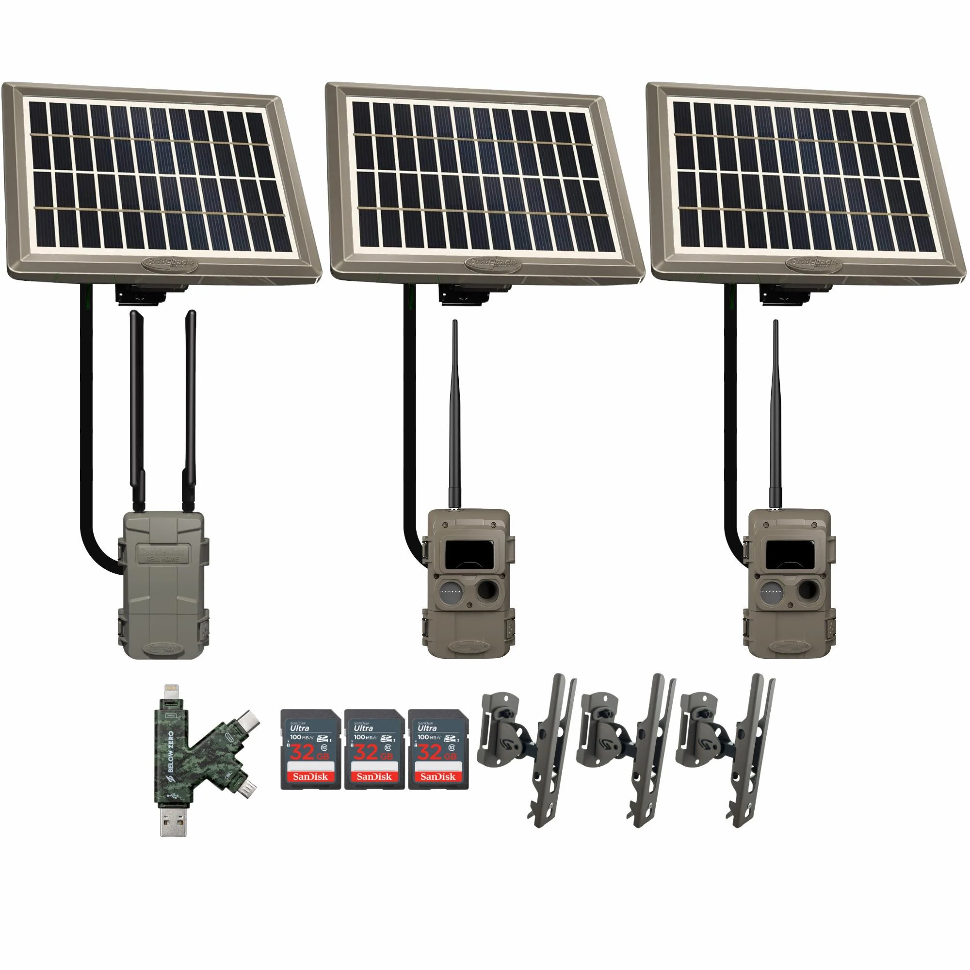 Cuddeback CuddeLink Wireless 3rd Gen Trail Camera with Cell Home Trail Camera Bundle (2 Pack)