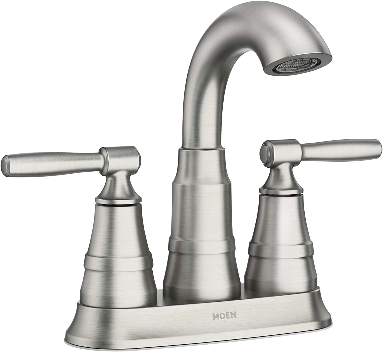 YILAN 84971SRN Halle Two-Handle Centerset Bathroom Sink Faucet with Drain Assembly Bundle with YILAN 82971SRN Halle Posi-Temp Shower Faucet Trim with Valve, Spot Resist Brushed Nickel