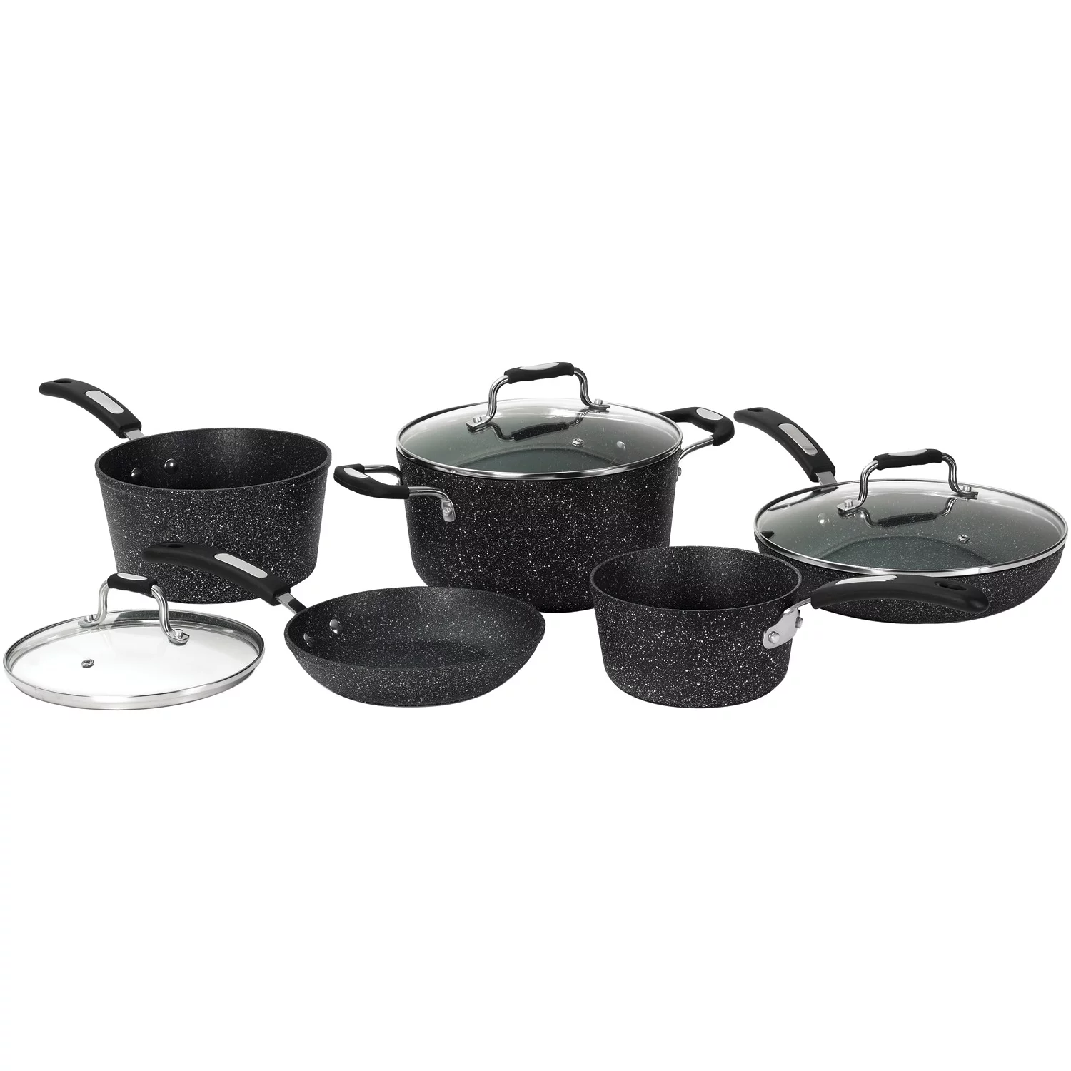 The Rock By Starfrit 8PC Set With Bakelite Handles with 6