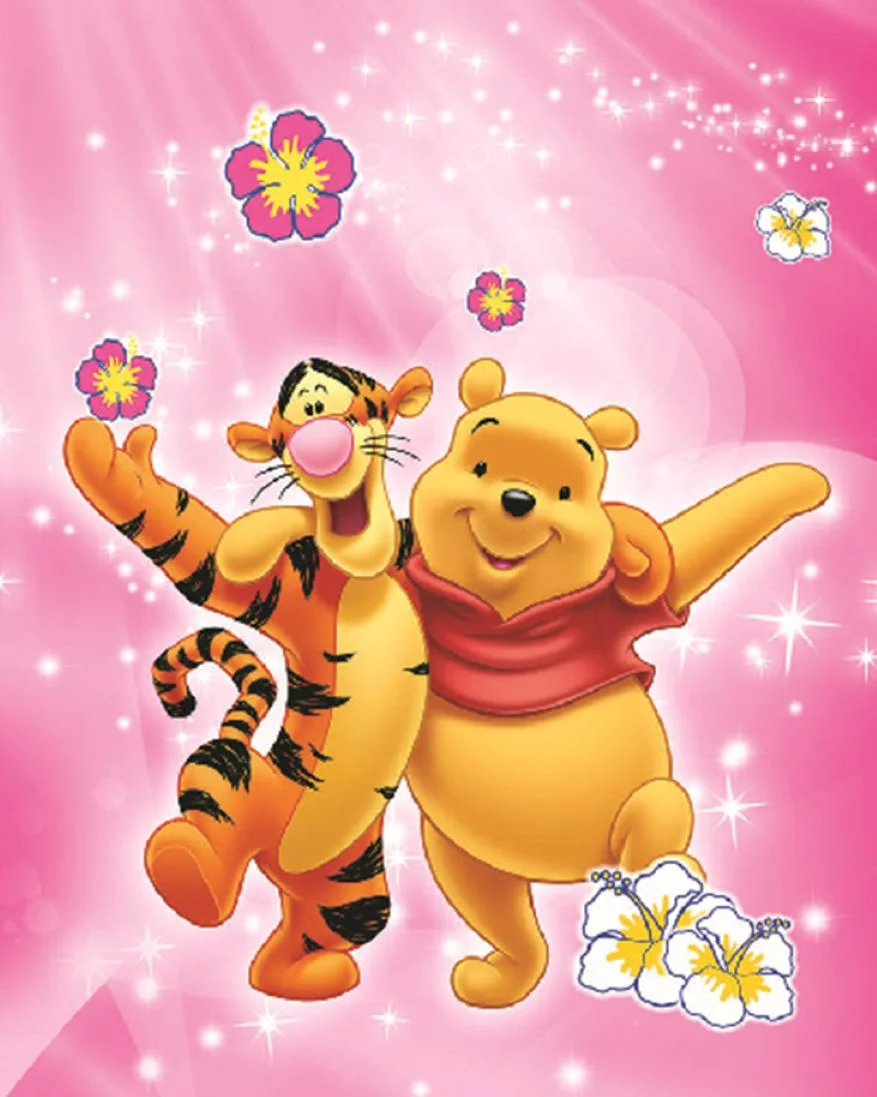 Winnie the Pooh Diamond Art DIY 5D Diamond Painting Kits for Adults and Kids Full Drill Arts Craft by Number Kits for Beginner Home Decoration 12x16 inch