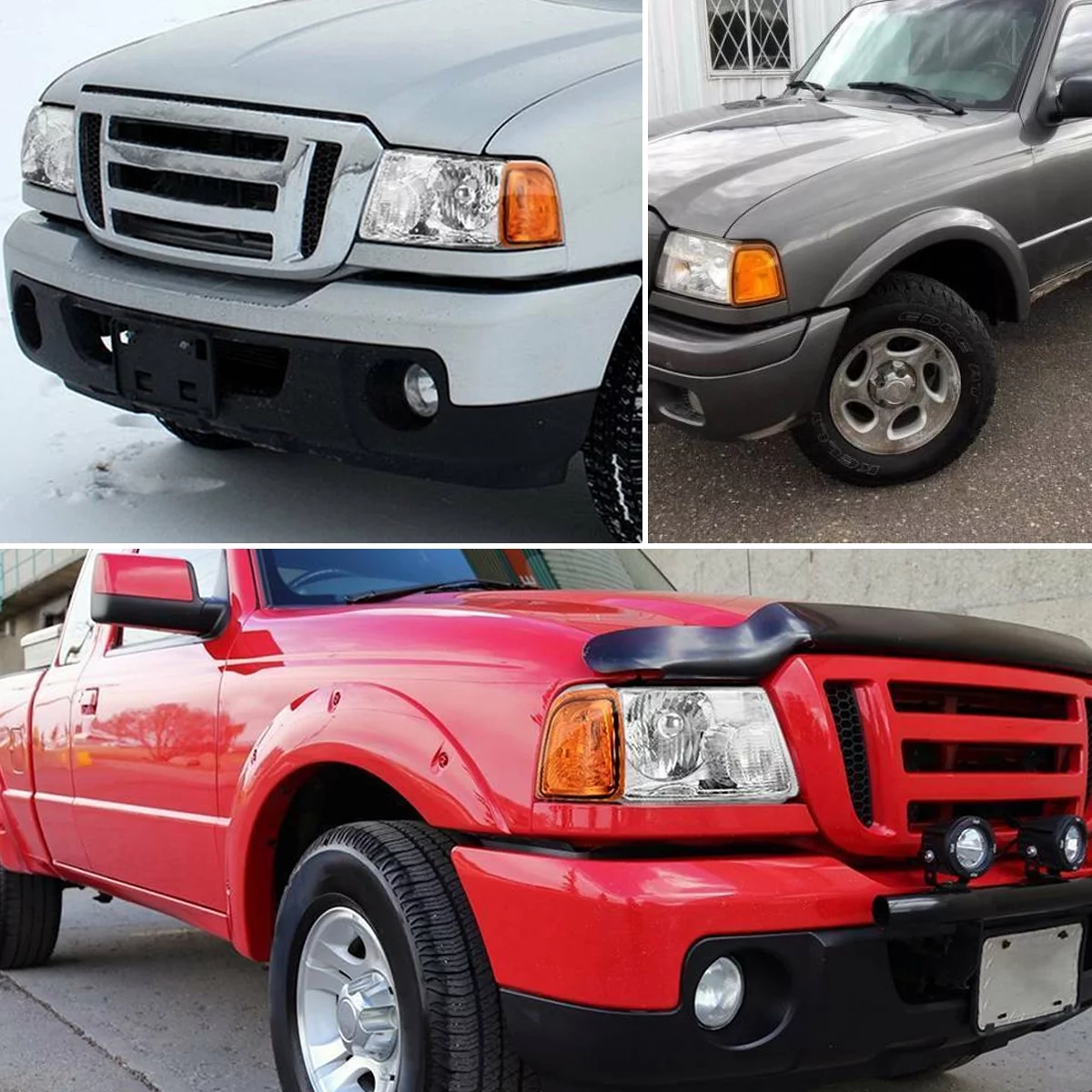 Headlight Assembly for 2001-2011 Ford Ranger with Amber Reflector