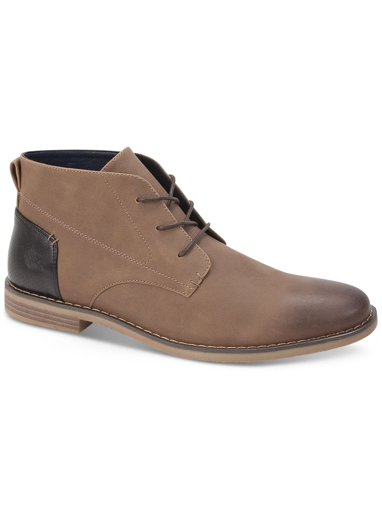 DEER STAGS Mens Beige Cushioned Mark Round Toe Lace-Up Dress Chukka Boots 9.5 M